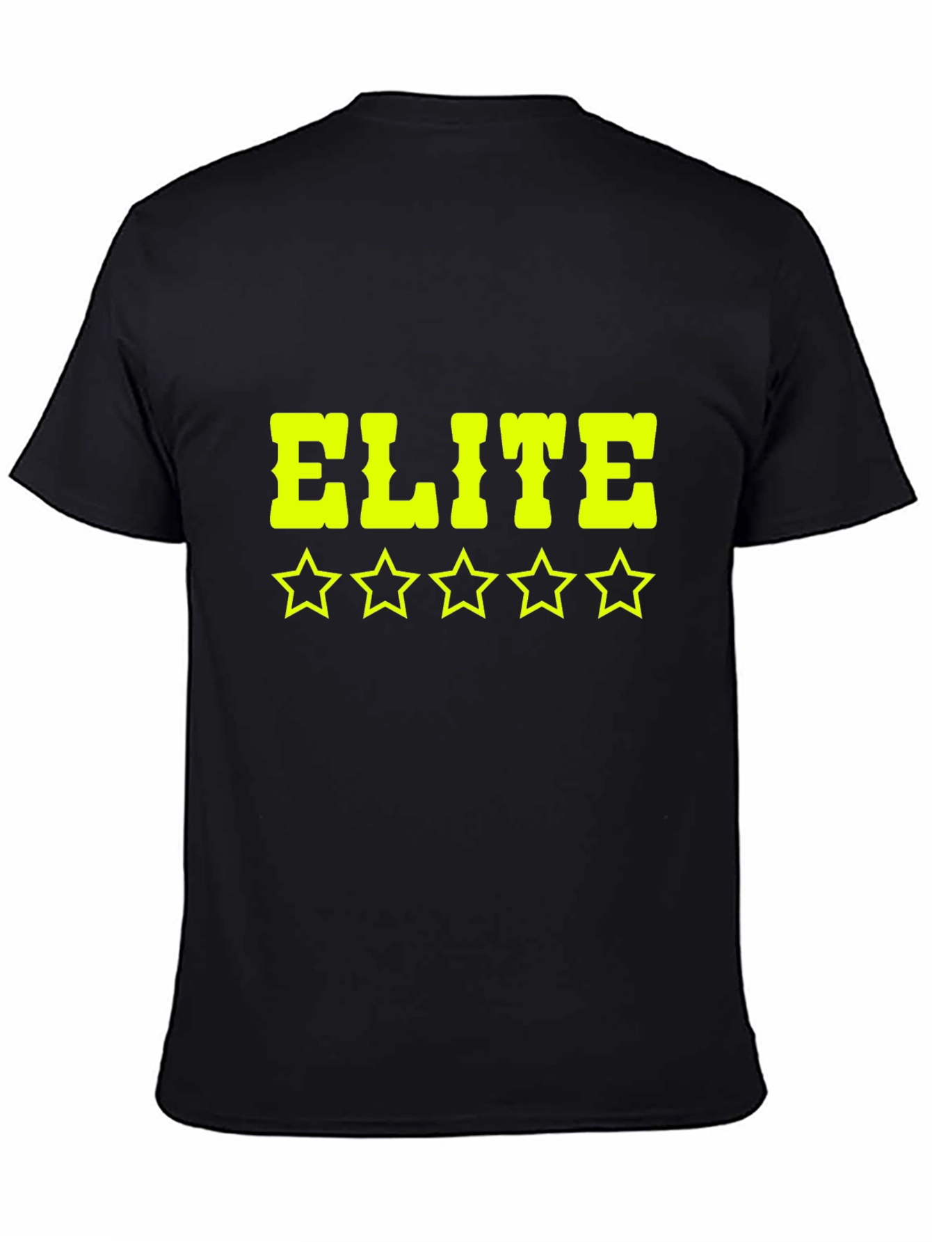 Elite Five Star Graphic Black T-Shirt