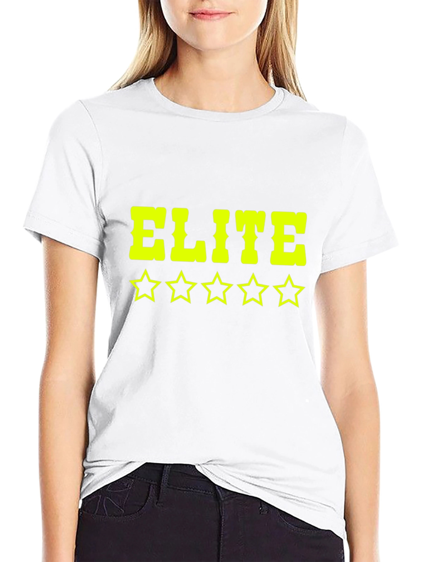 Elite Five Star Graphic Black T-Shirt