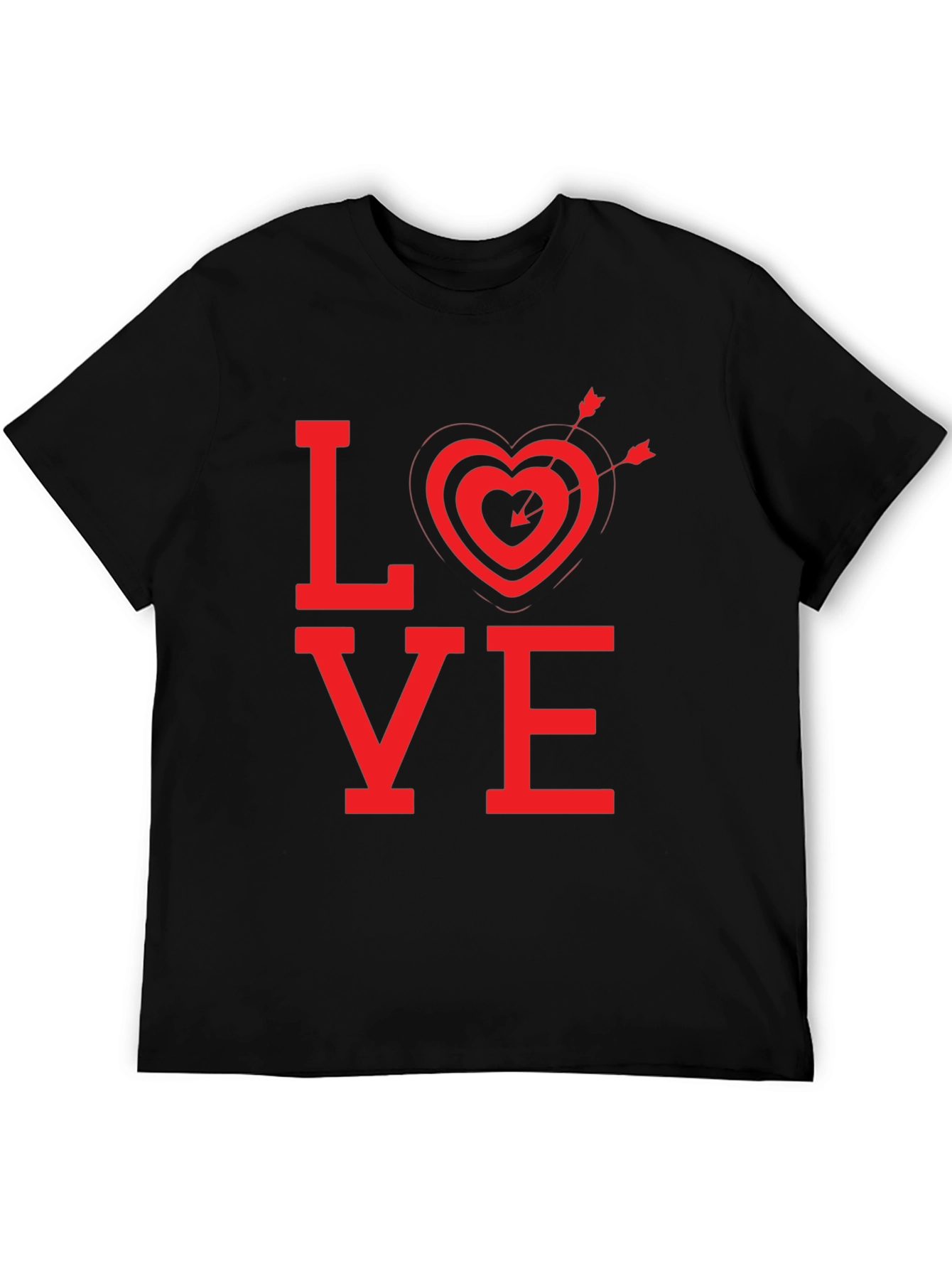 LOVE Heart Arrow Graphic Tee - Valentines Day Shirt