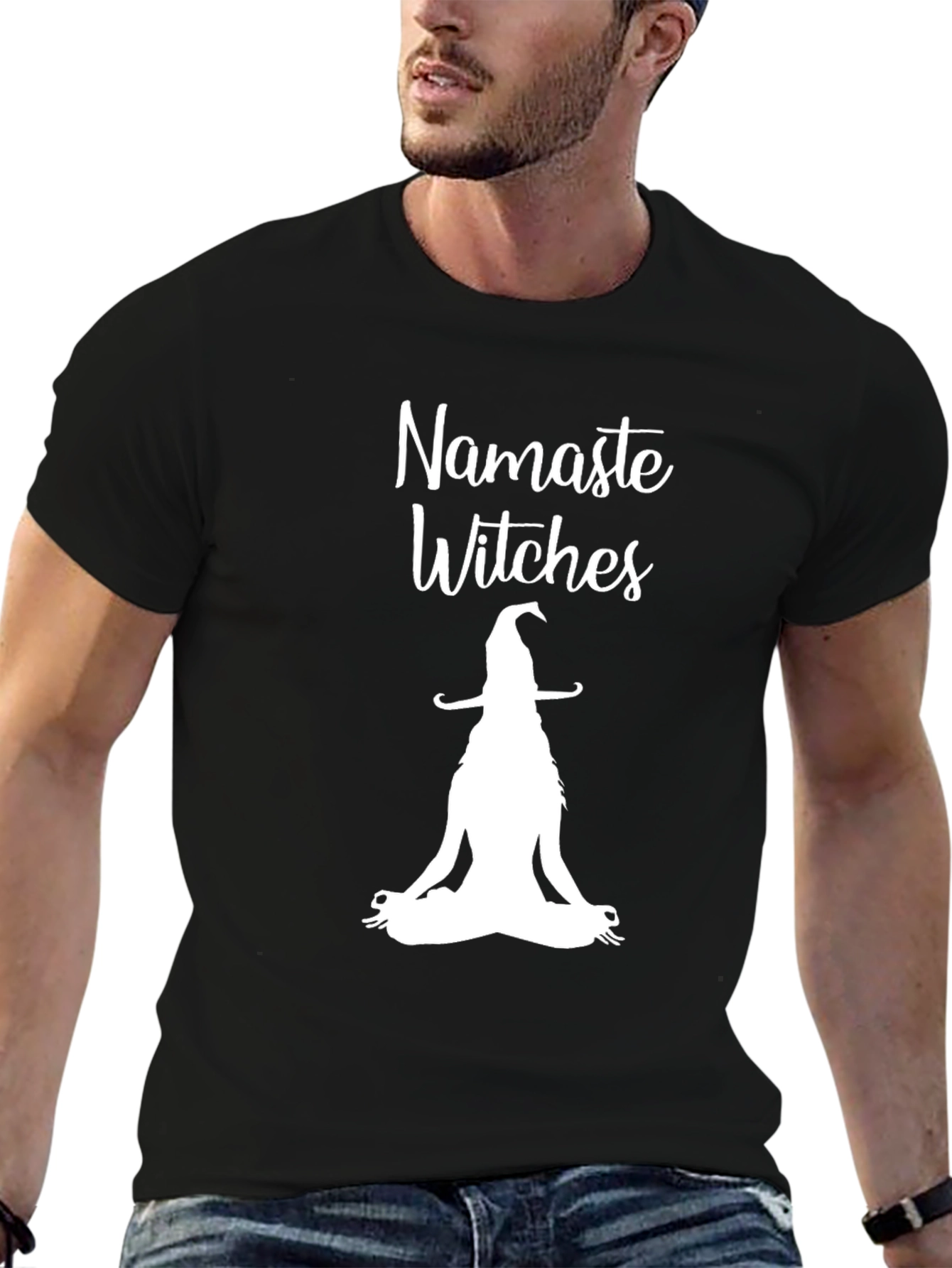 Namaste Witches T-Shirt - Yoga Witch Tee
