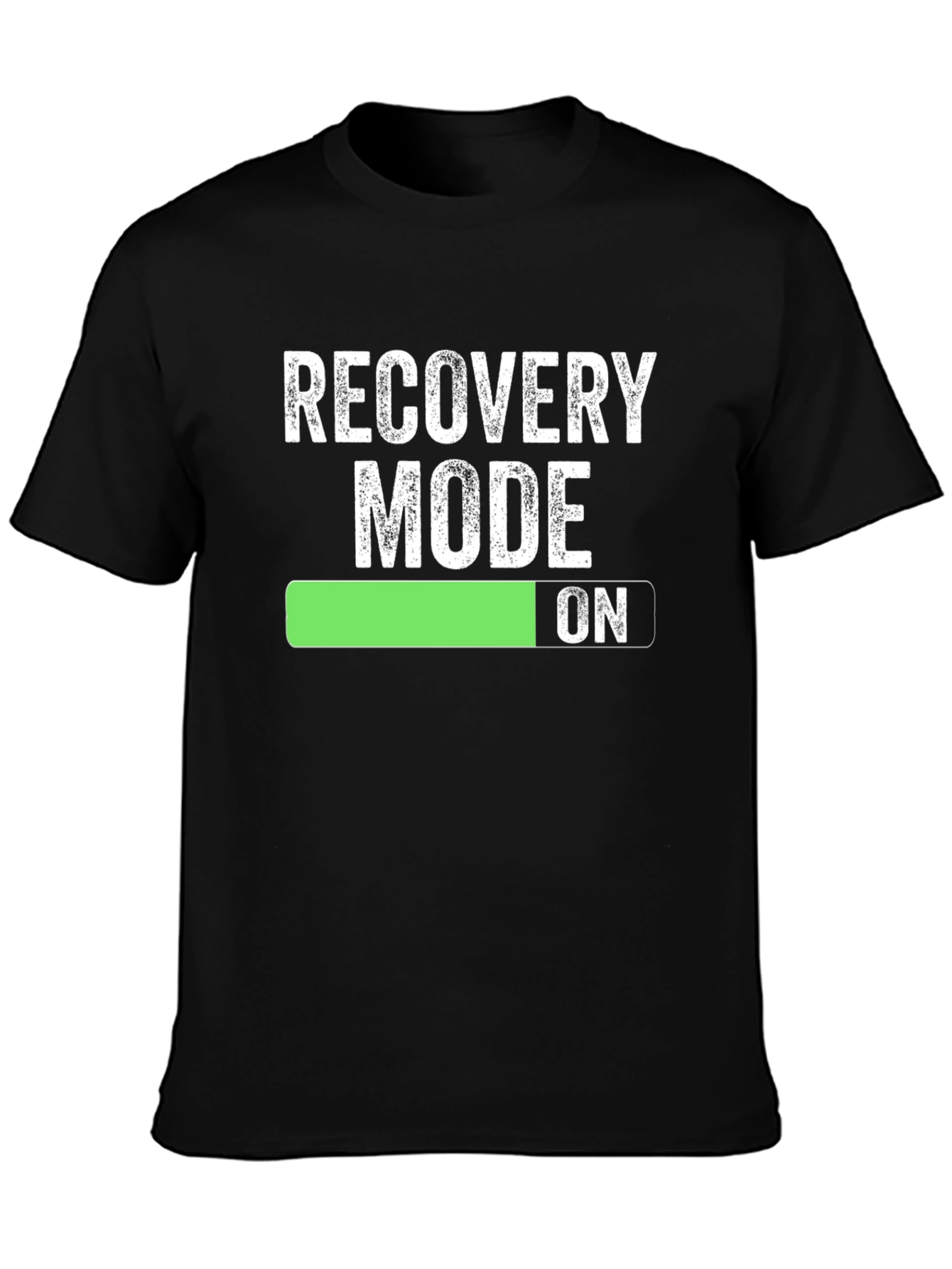 Recovery Mode On - Mens Black T-Shirt