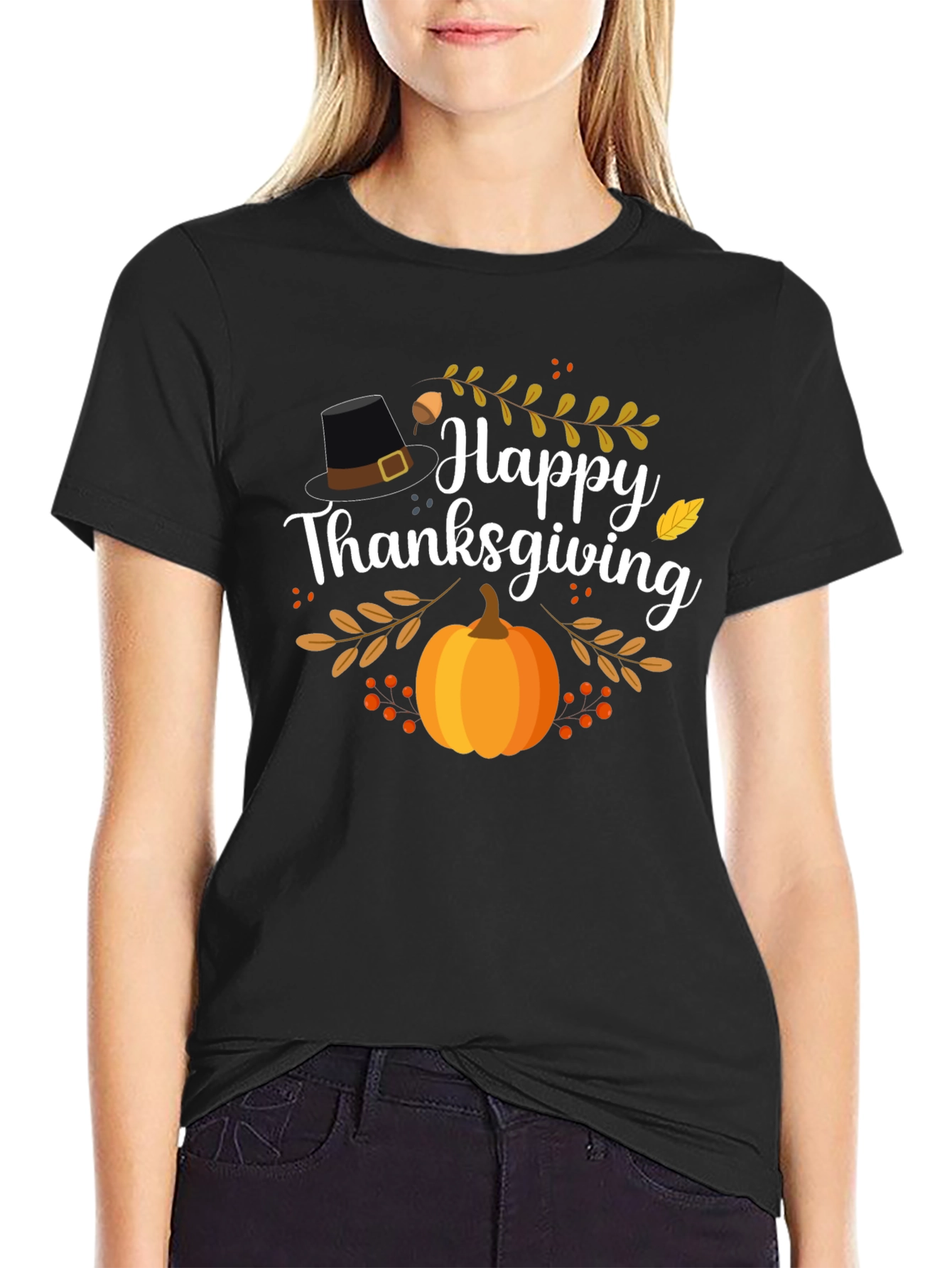Happy Thanksgiving Graphic T-Shirt