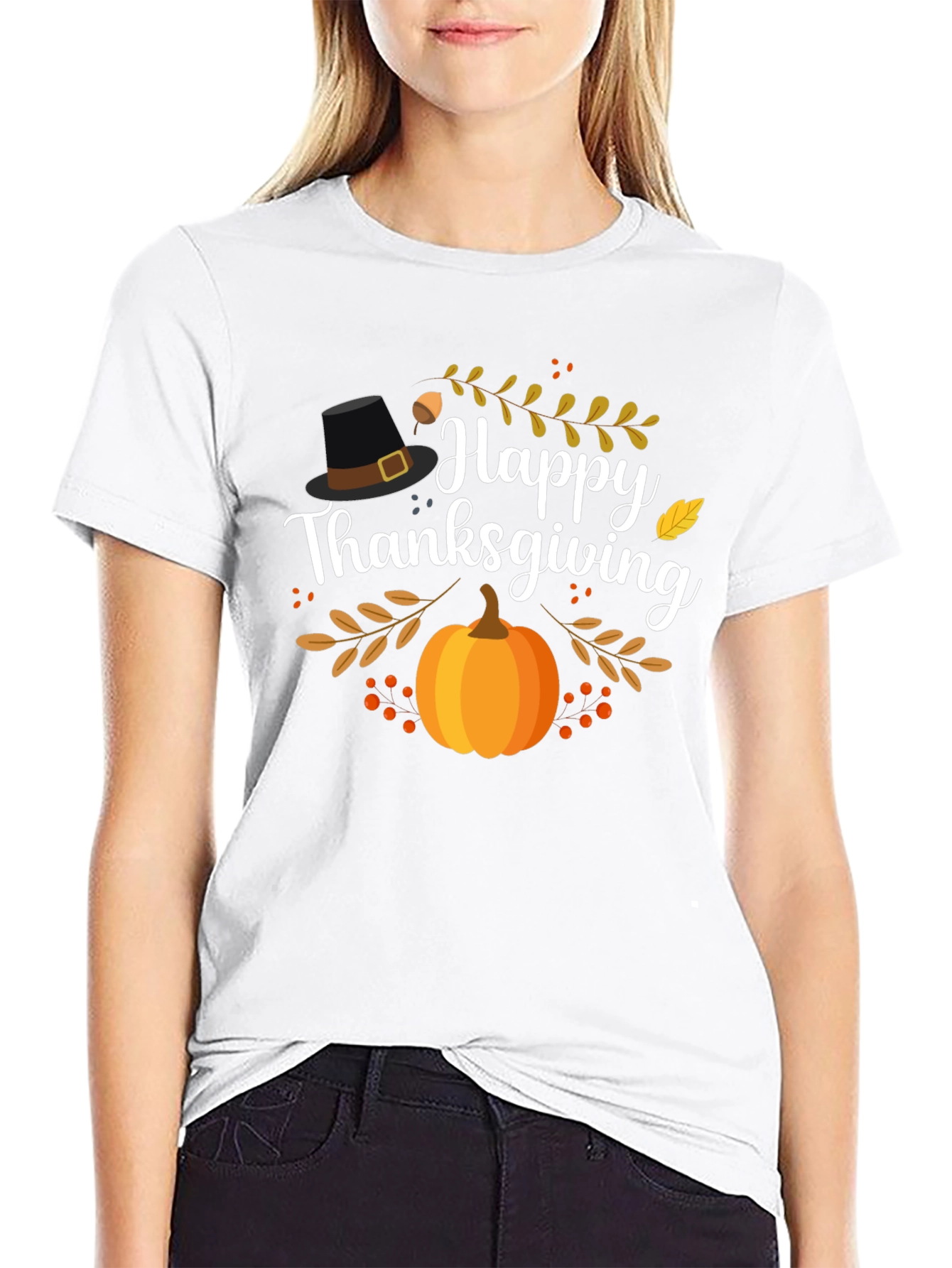 Happy Thanksgiving Graphic T-Shirt