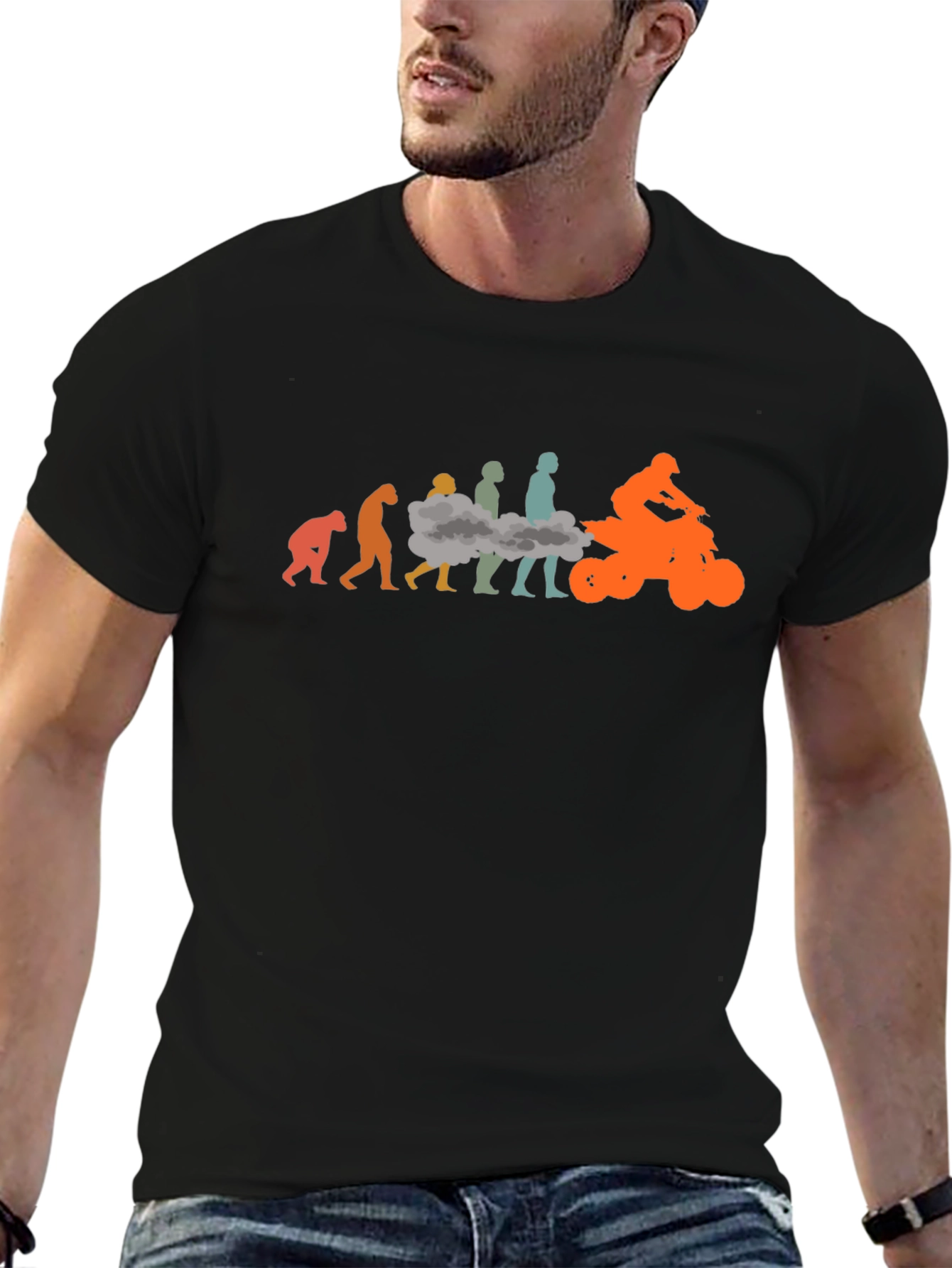 Evolution of ATV Rider T-Shirt