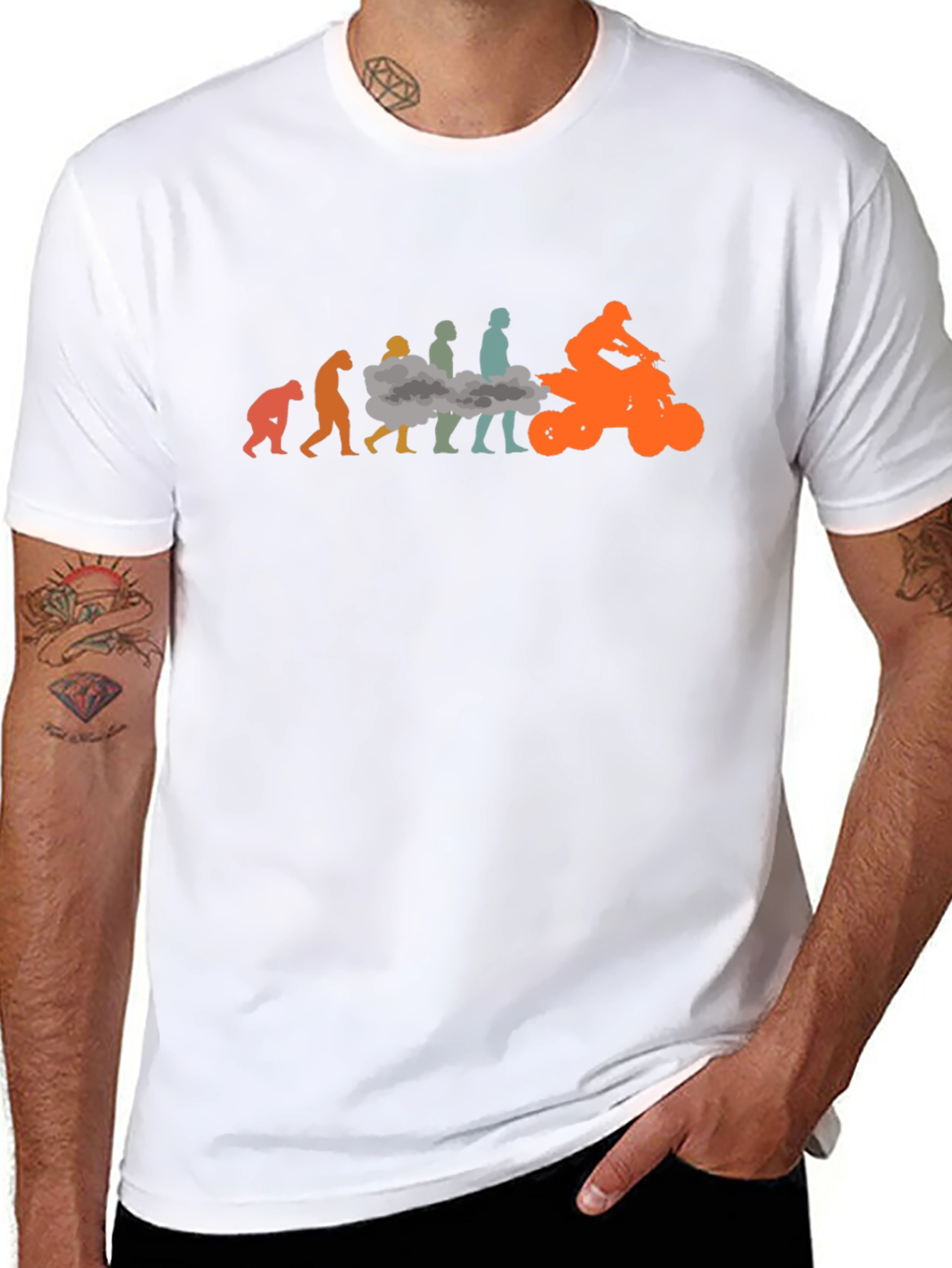 Evolution of ATV Rider T-Shirt
