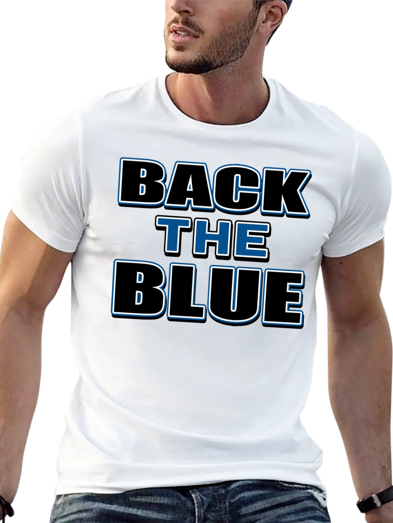 Back the Blue Graphic T-Shirt