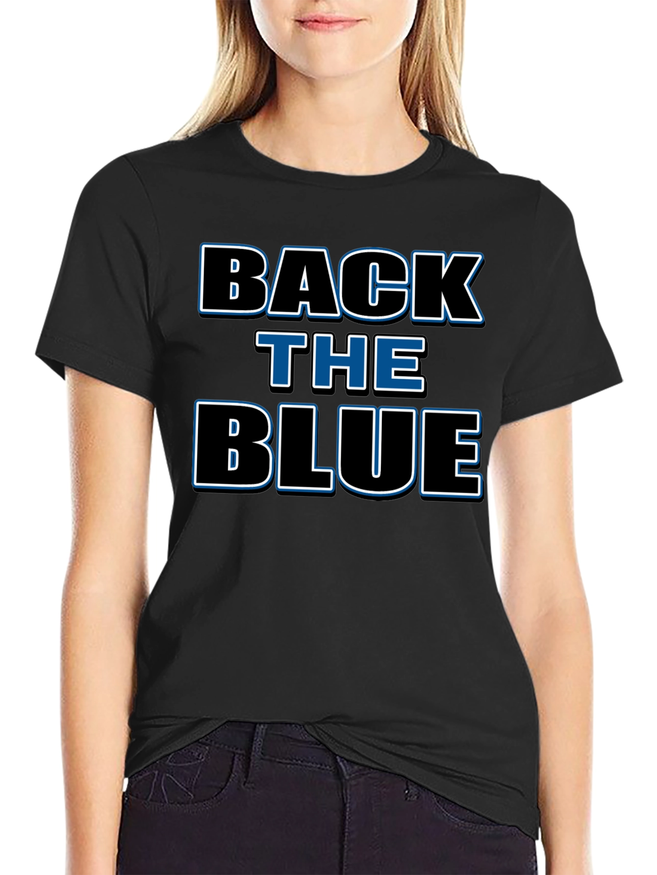 Back the Blue Graphic T-Shirt
