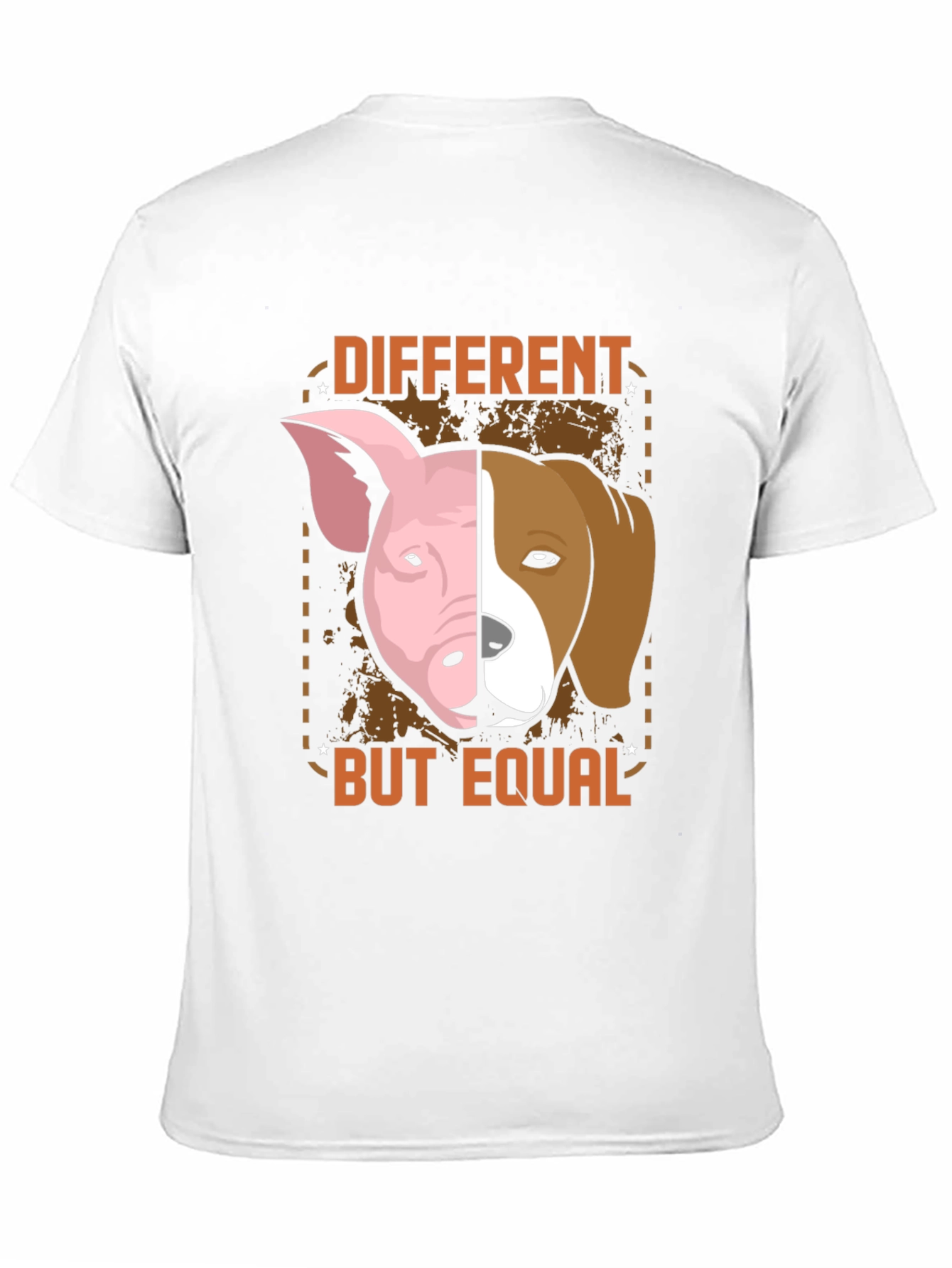 Different But Equal T-Shirt - Pig Dog Graphic Tee