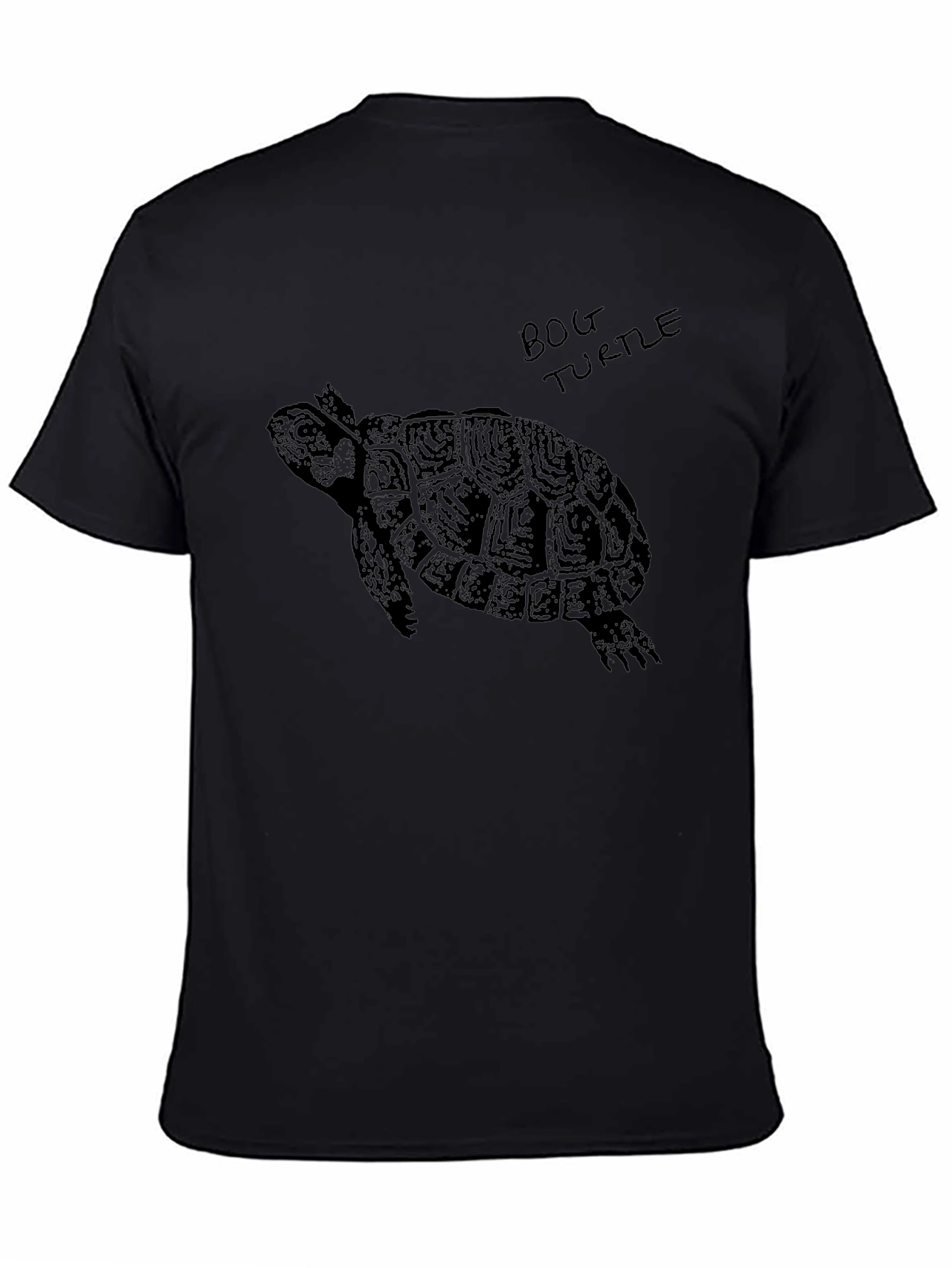 Bog Turtle Graphic T-Shirt - Classic Black Tee