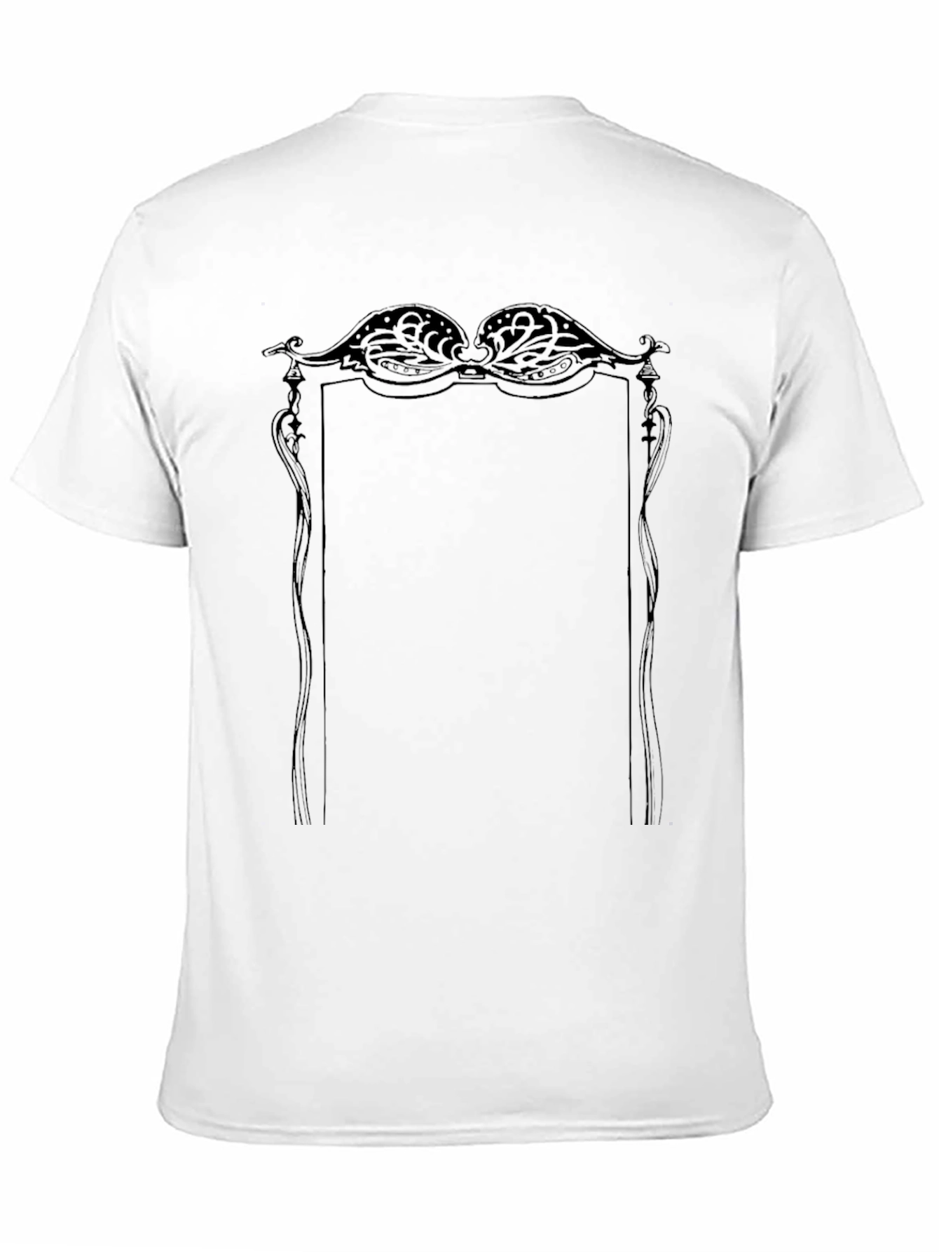 Ornate Frame Graphic Tee - Classic Style