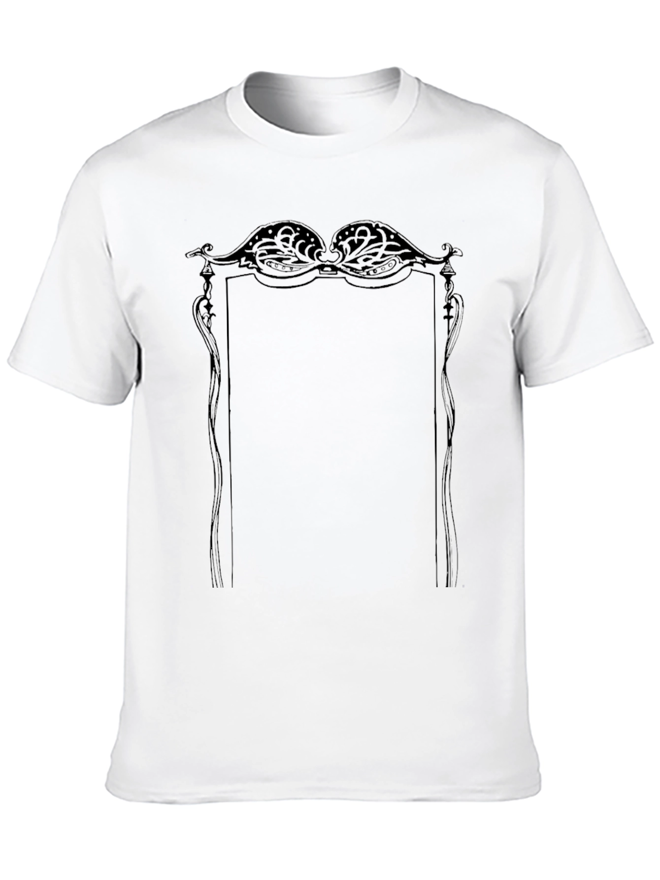 Ornate Frame Graphic Tee - Classic Style