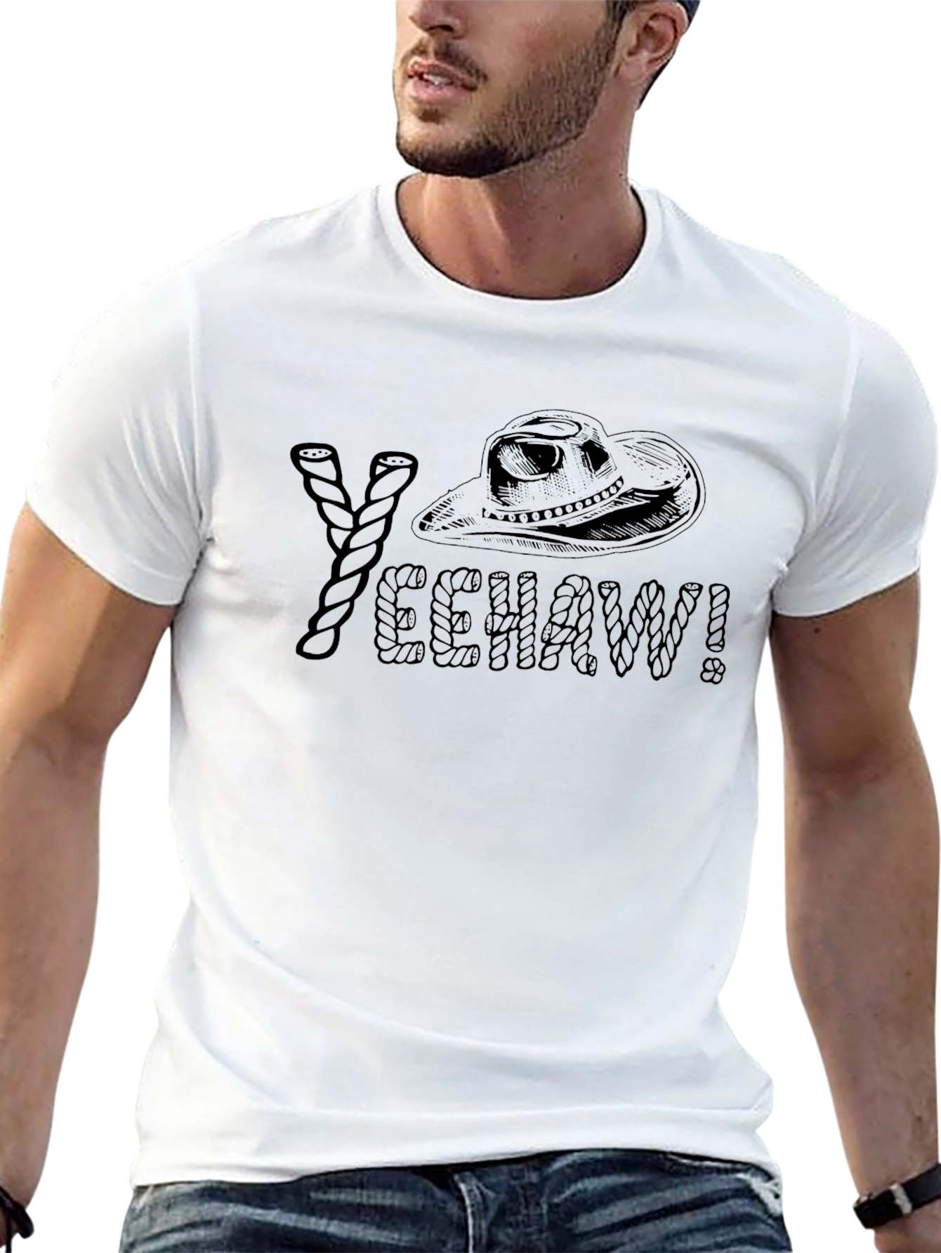 Yeehaw Cowboy Graphic T-Shirt