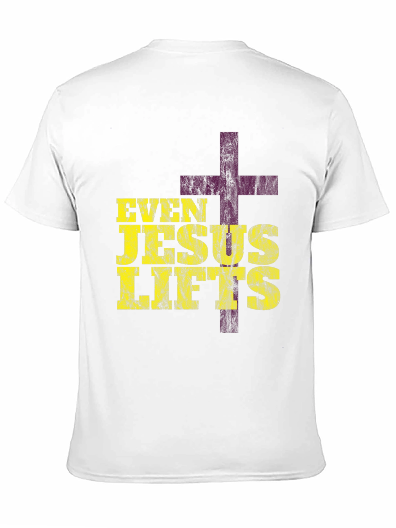 Even Jesus Lifts Graphic T-Shirt - Christian Fitness Apparel
