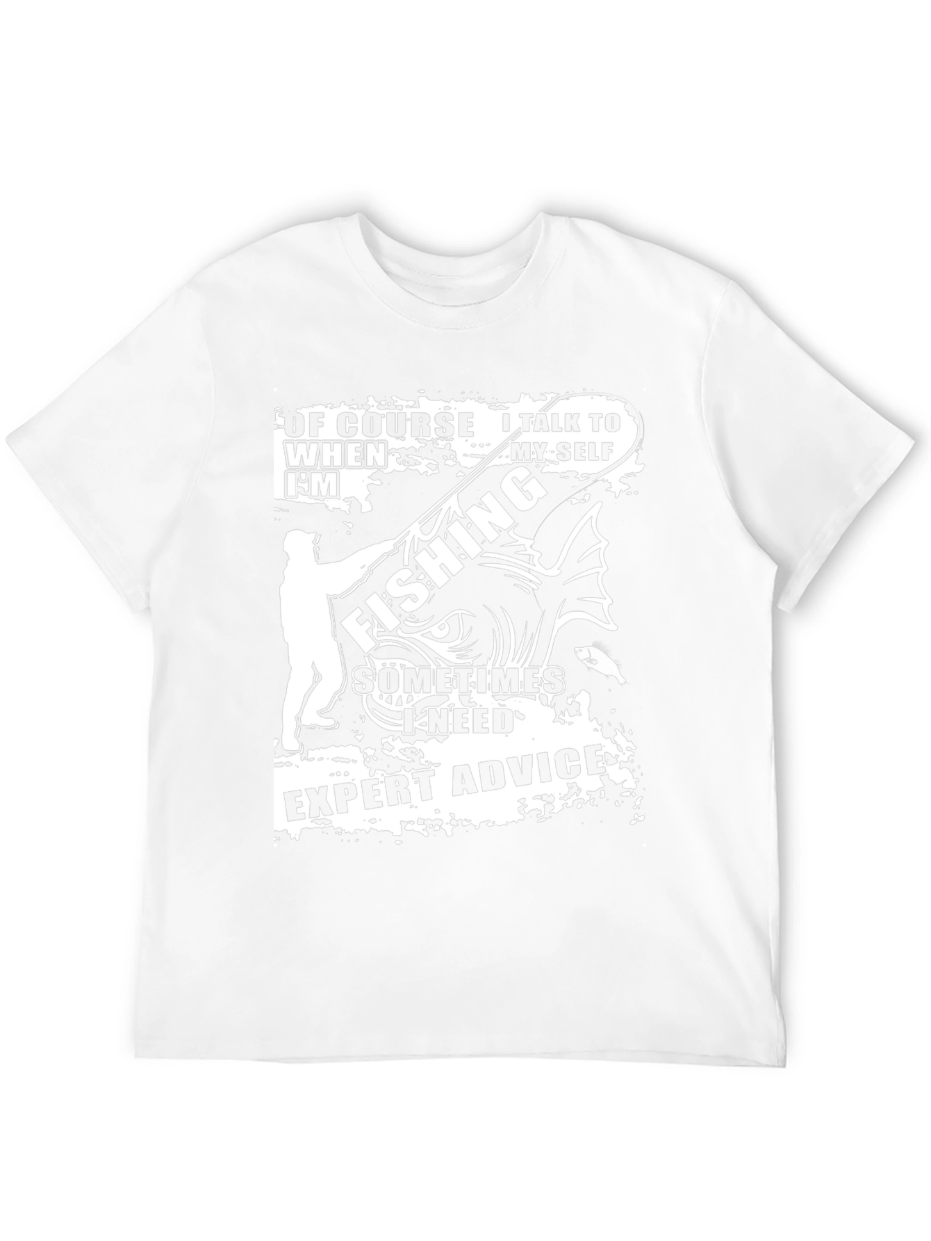 Funny Fishing Expert Advice Black T-Shirt
