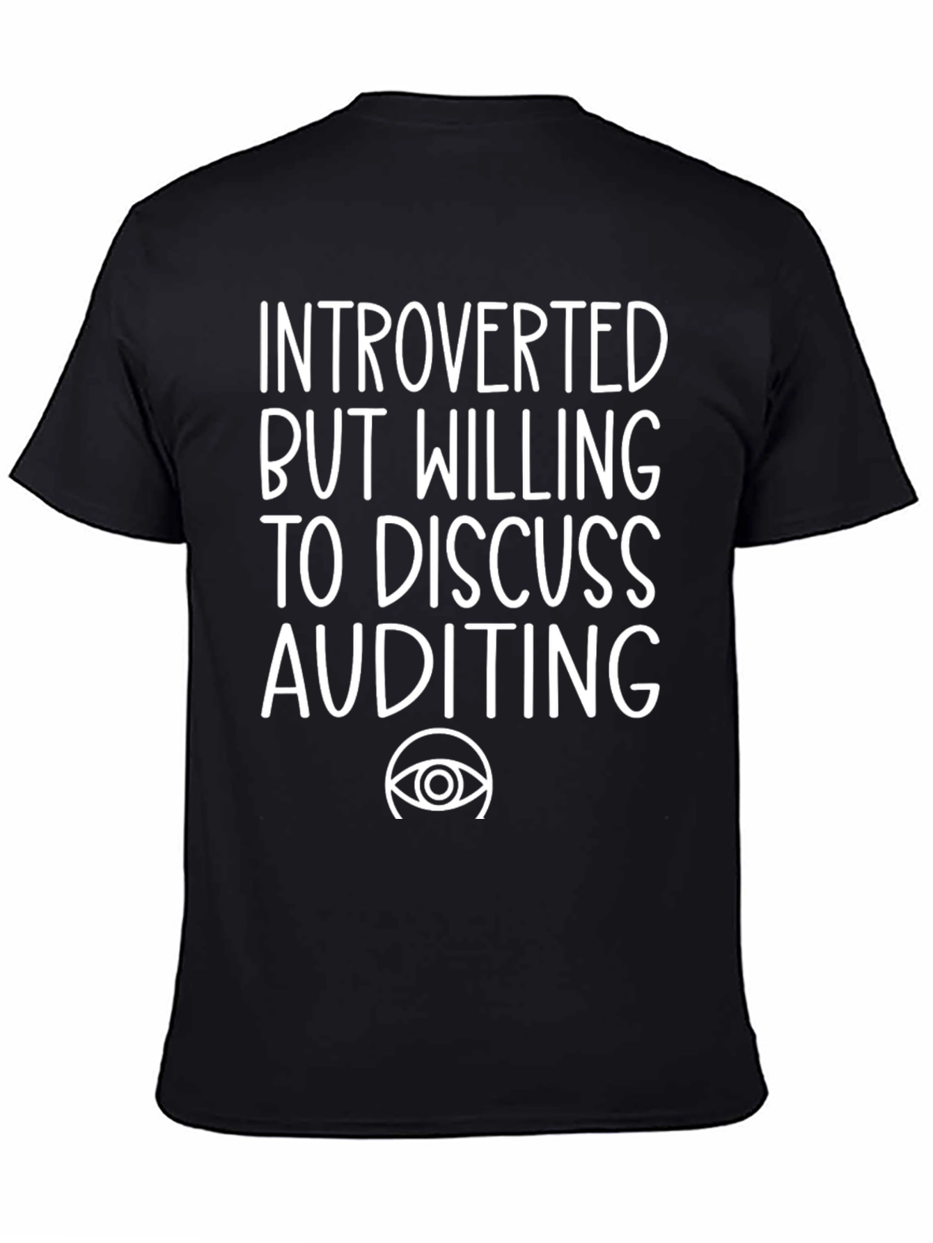 Introverted Auditing T-Shirt - Funny Accountant Tee