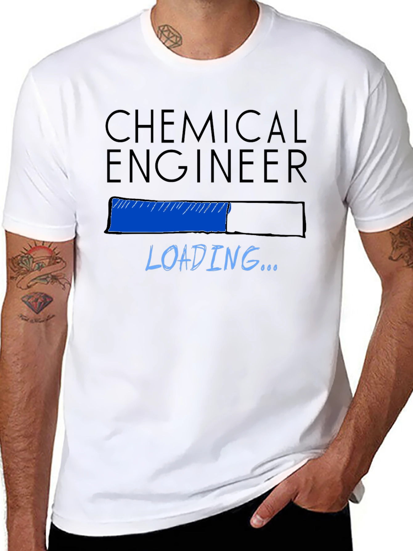 Chemical Engineer Loading T-Shirt - Black