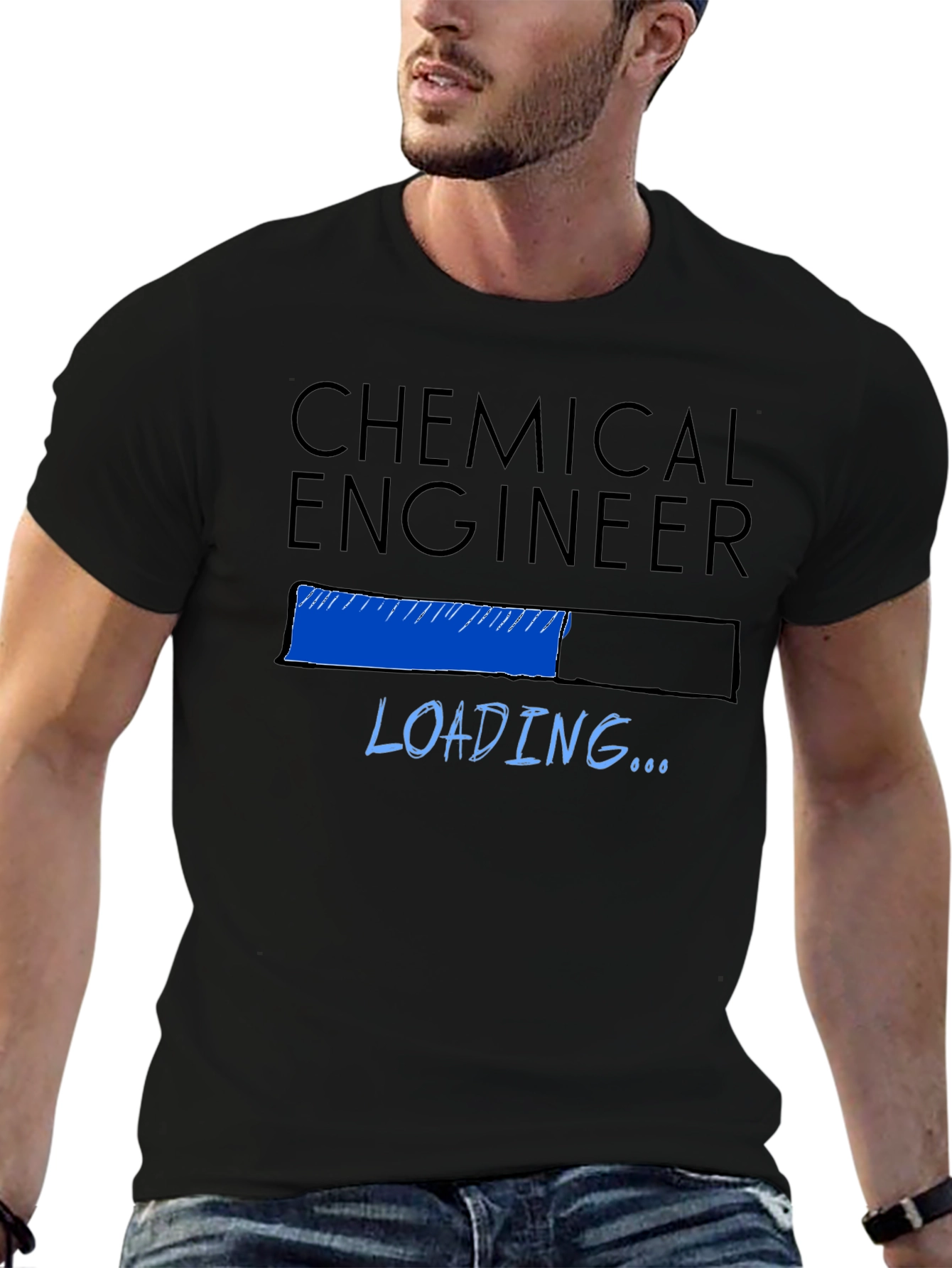 Chemical Engineer Loading T-Shirt - Black