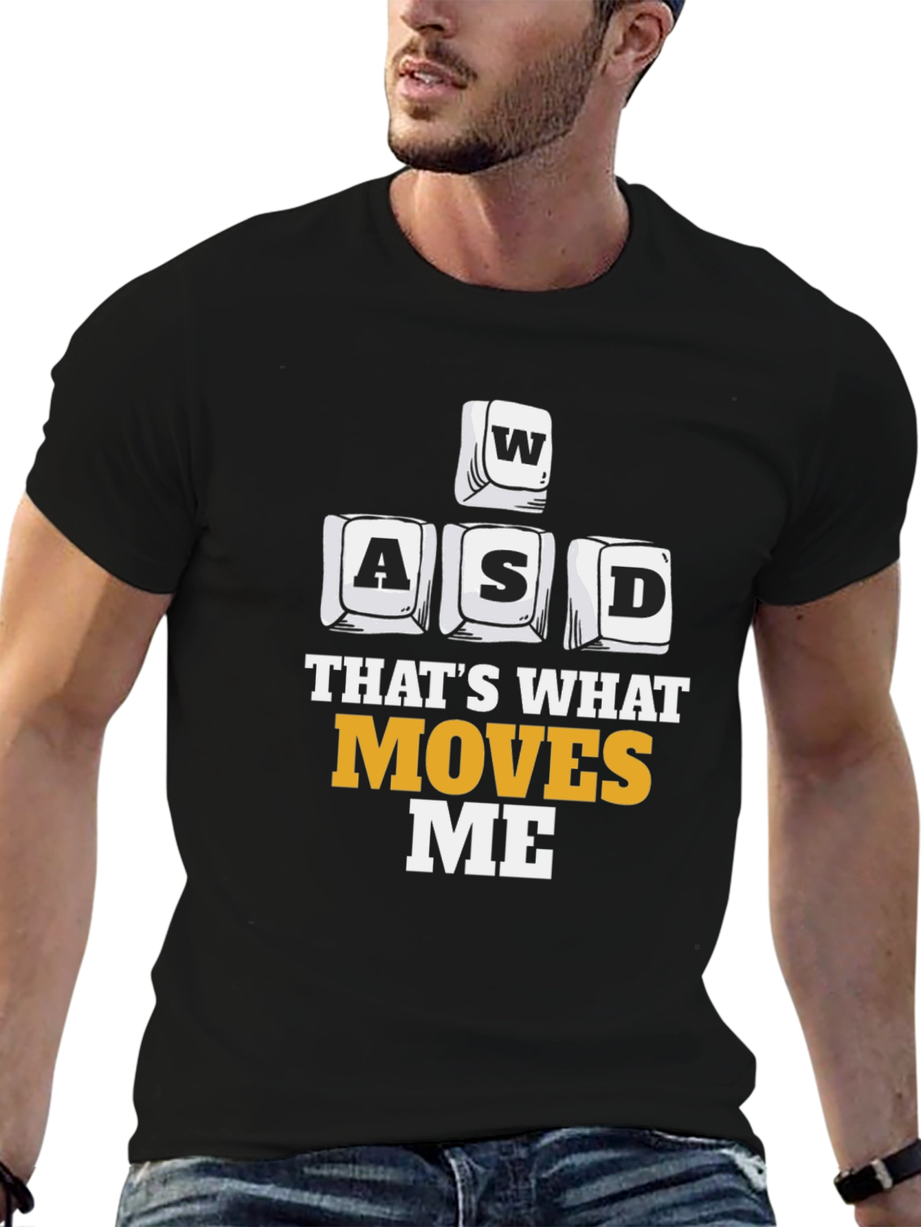 Gaming T-Shirt - WASD Moves Me