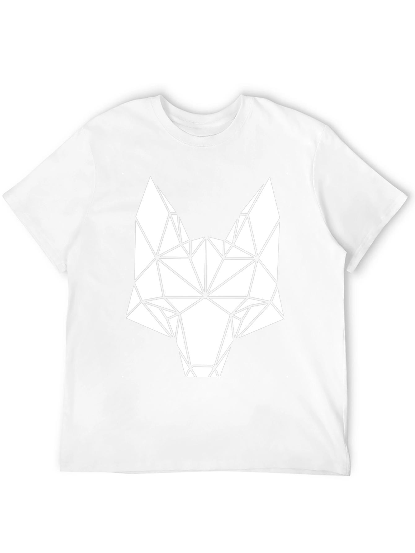 Geometric Fox Tee - Modern Graphic Print Shirt