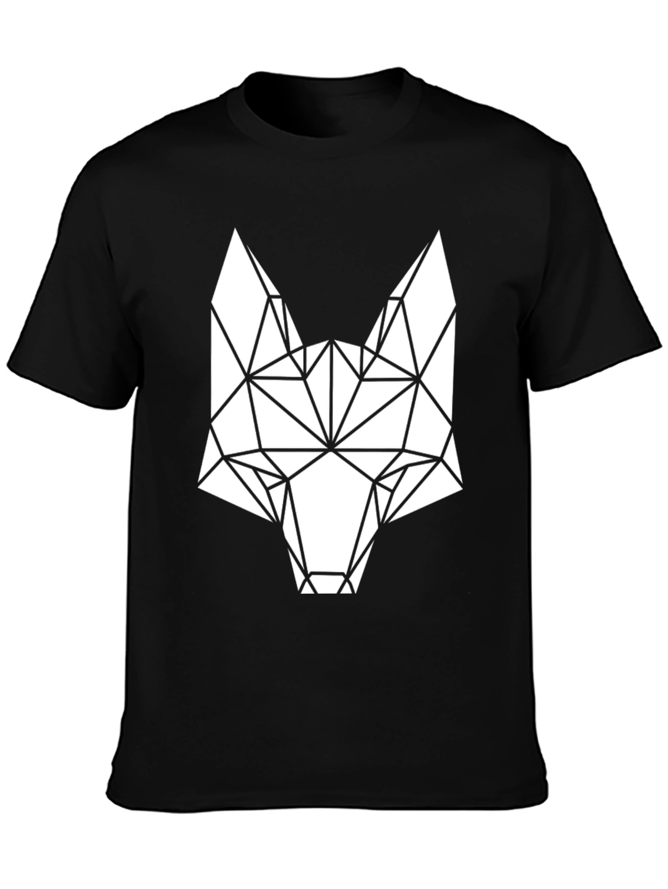 Geometric Fox Tee - Modern Graphic Print Shirt