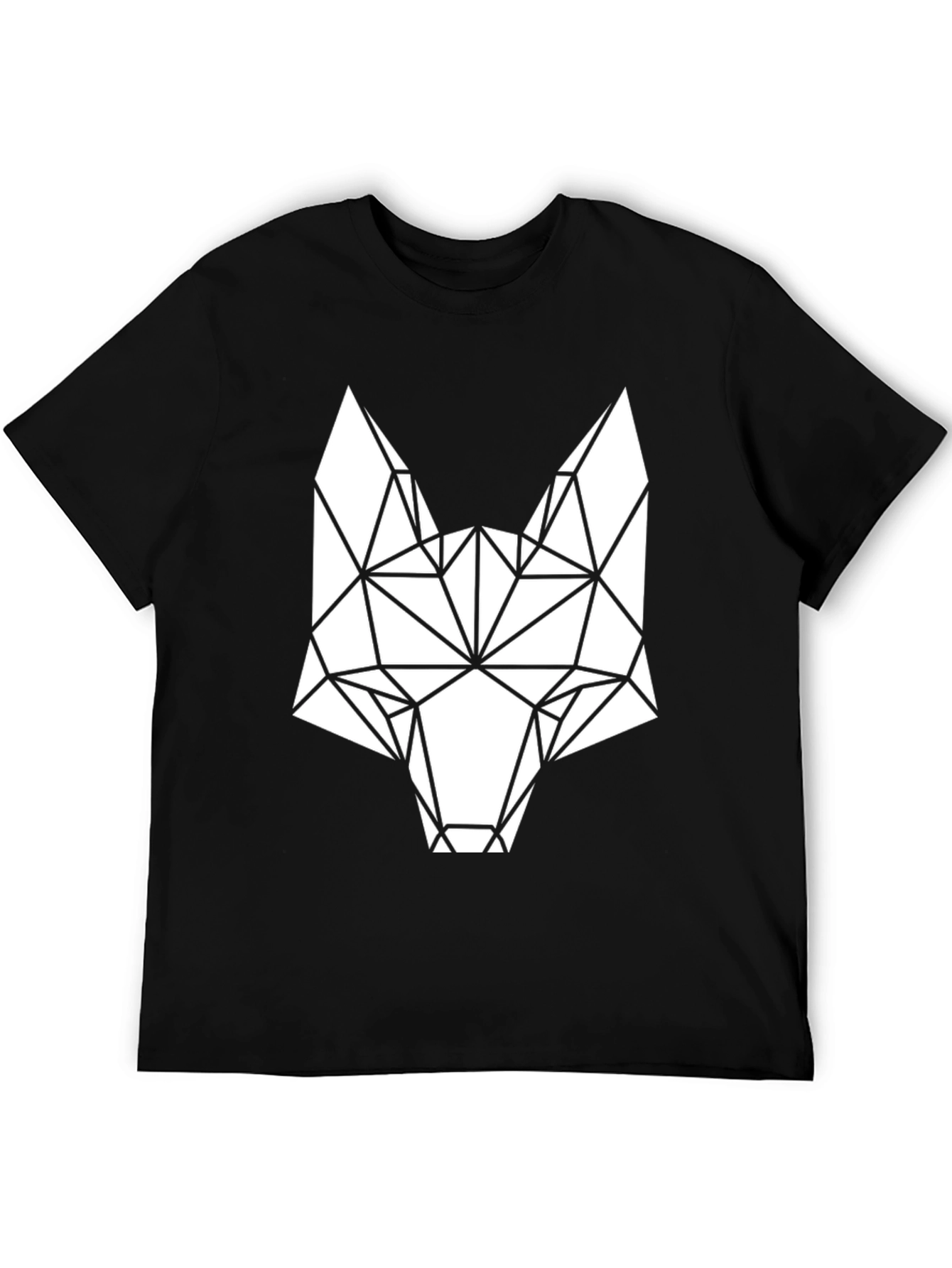Geometric Fox Tee - Modern Graphic Print Shirt