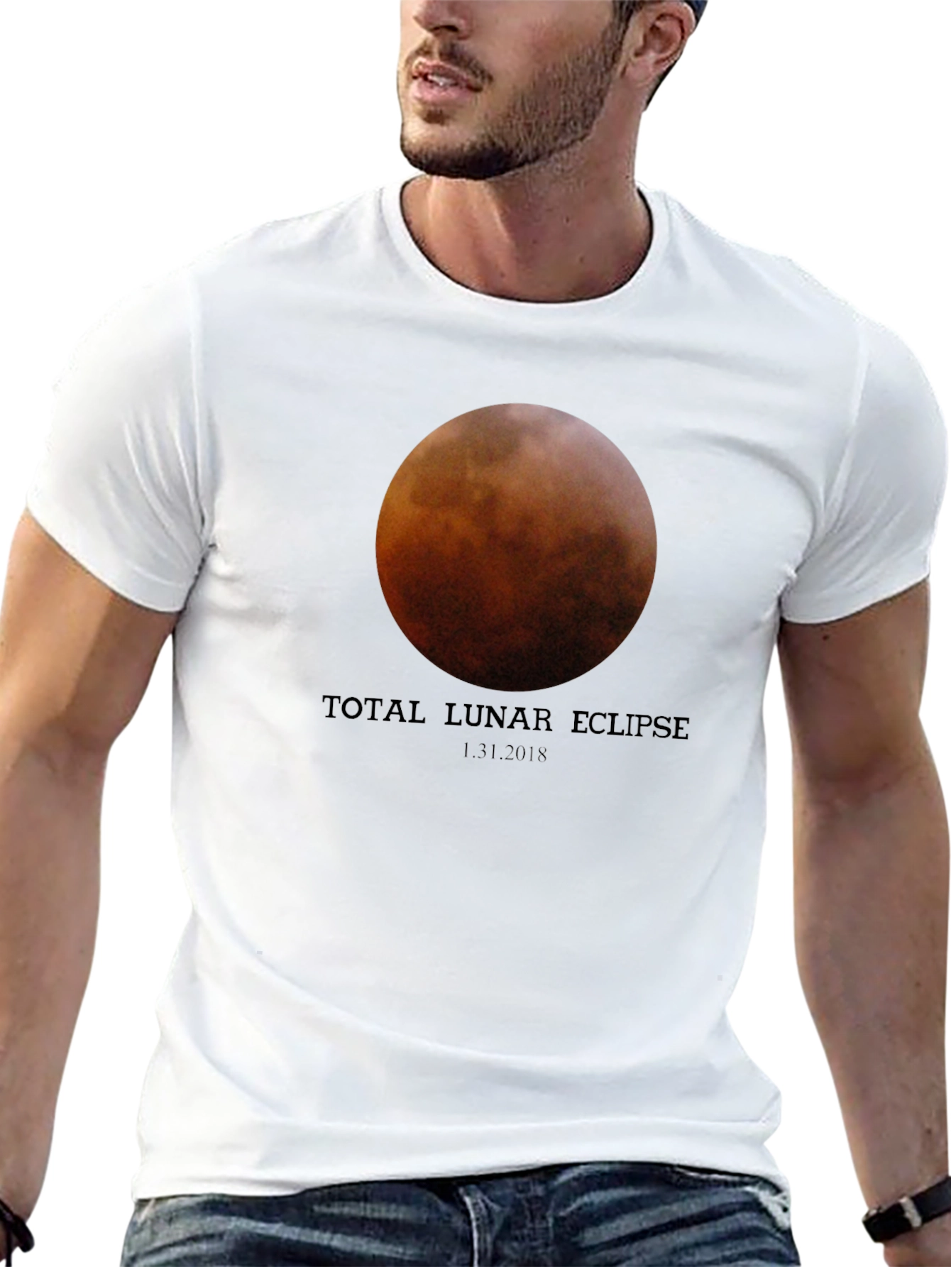 Total Lunar Eclipse Black T-Shirt