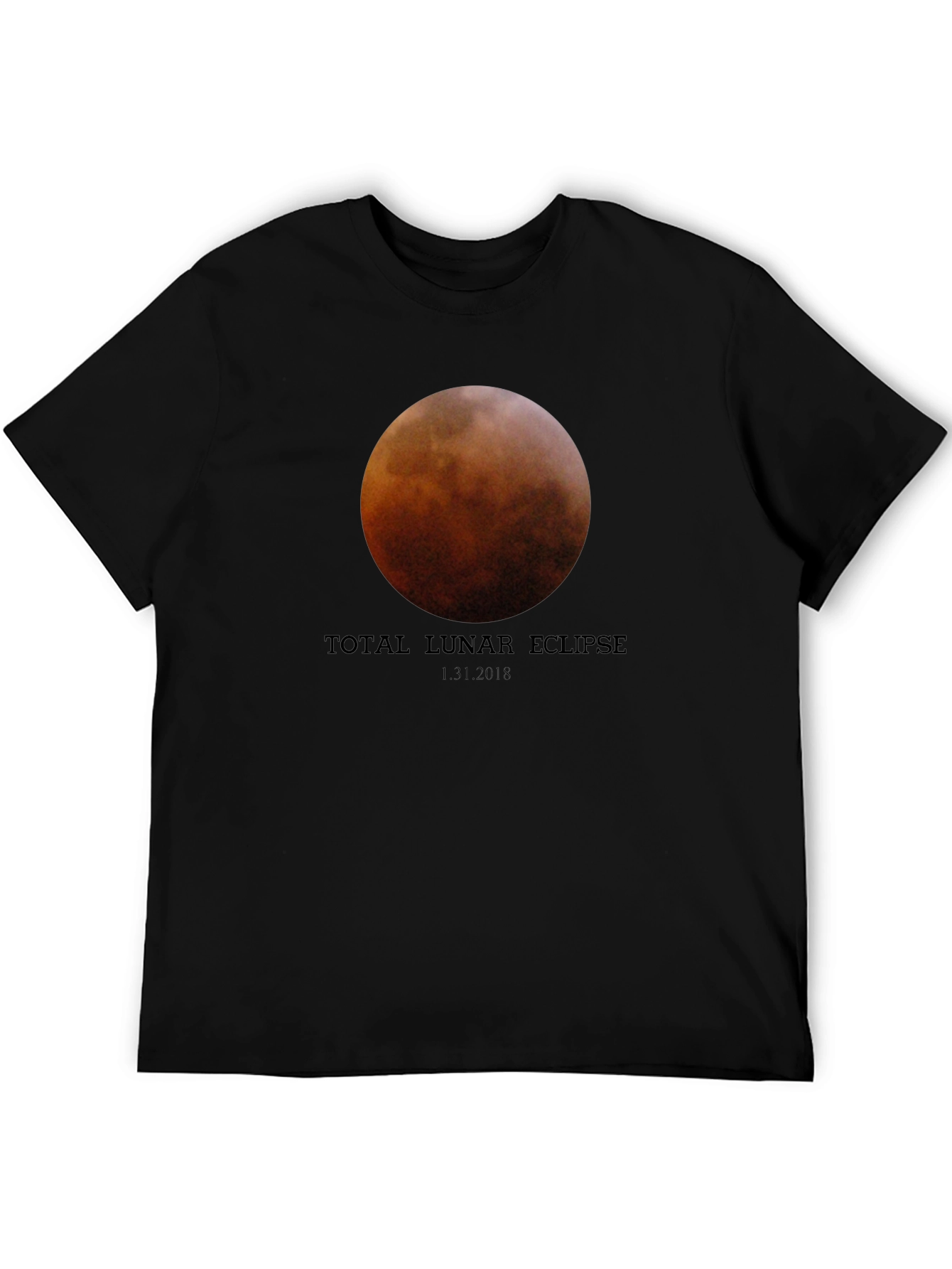 Total Lunar Eclipse Black T-Shirt