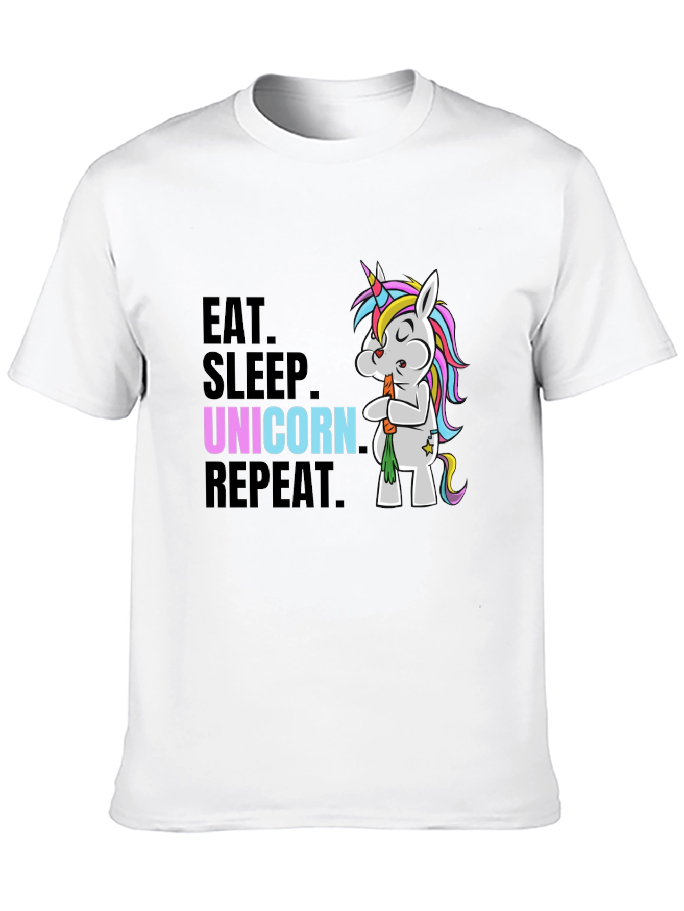 Eat Sleep Unicorn Repeat Graphic Tee