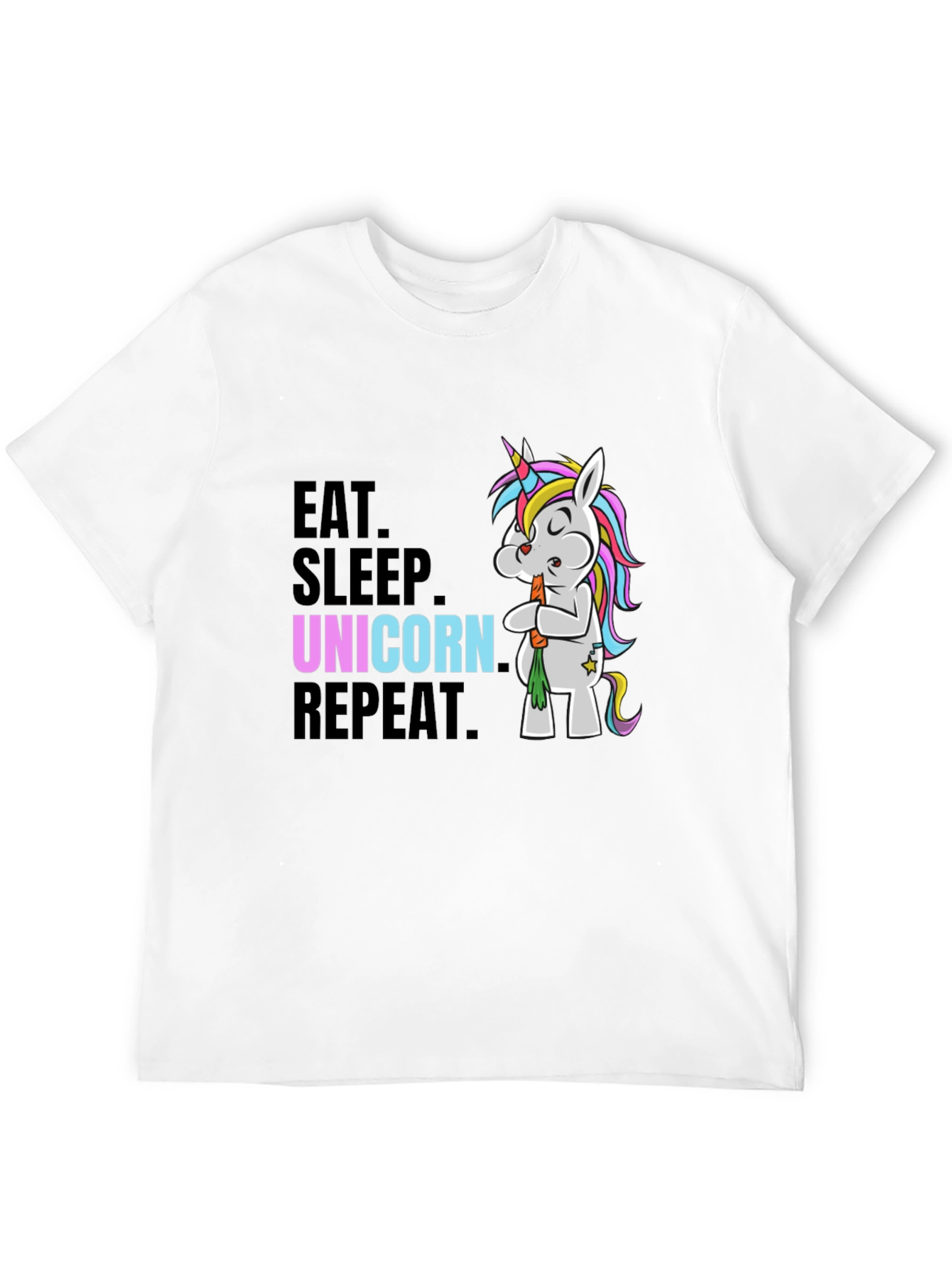 Eat Sleep Unicorn Repeat Graphic Tee