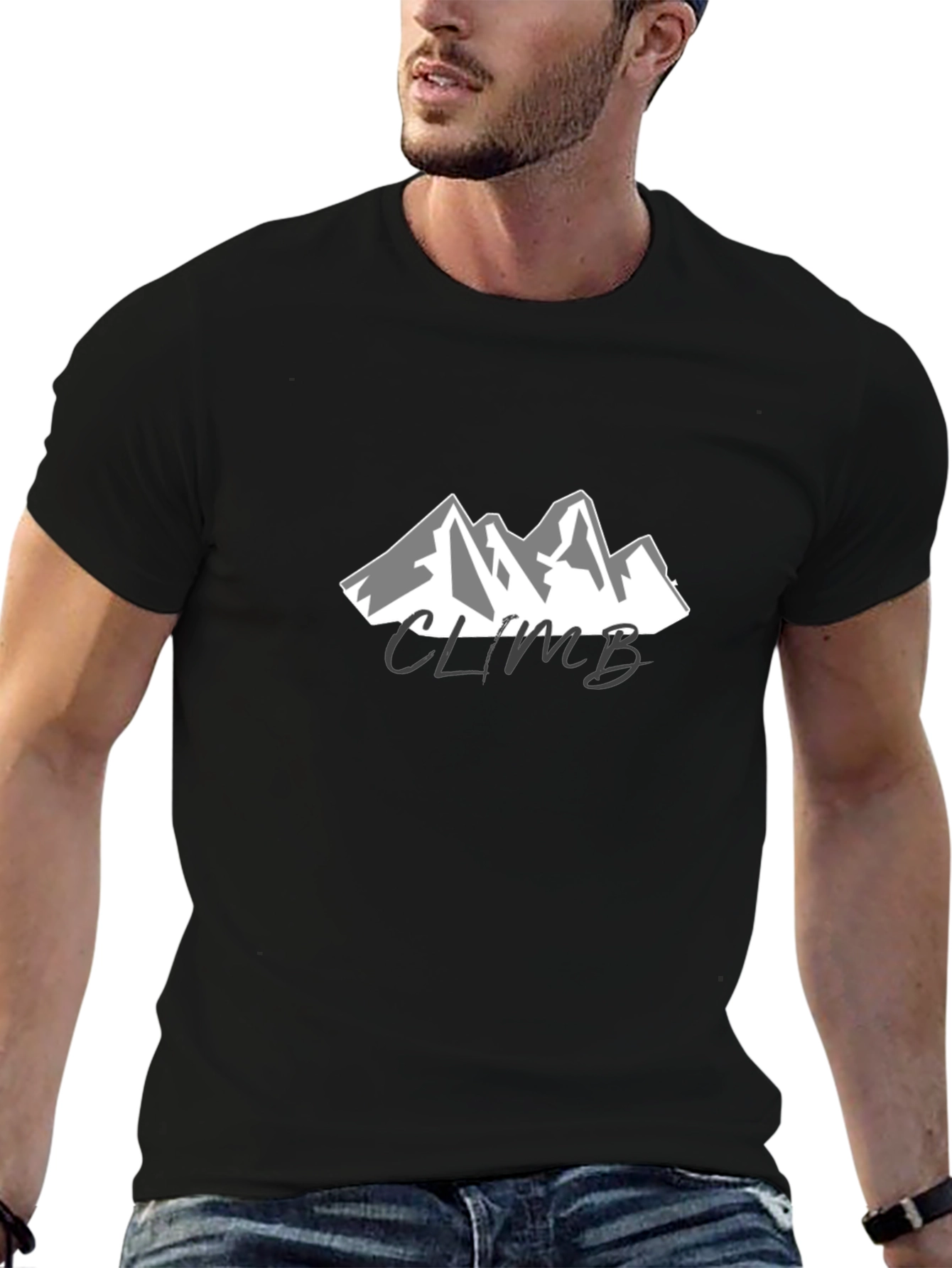Climb Mountain T-Shirt - Black