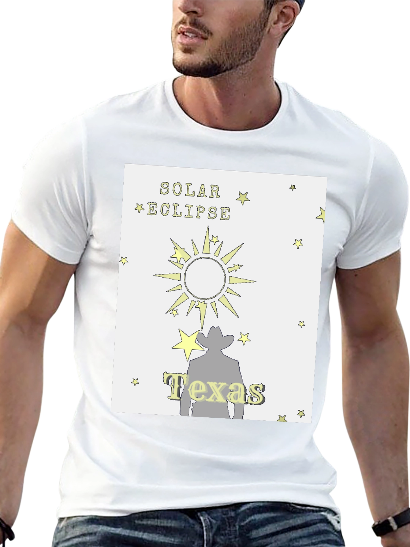 Solar Eclipse Texas Cowboy T-Shirt