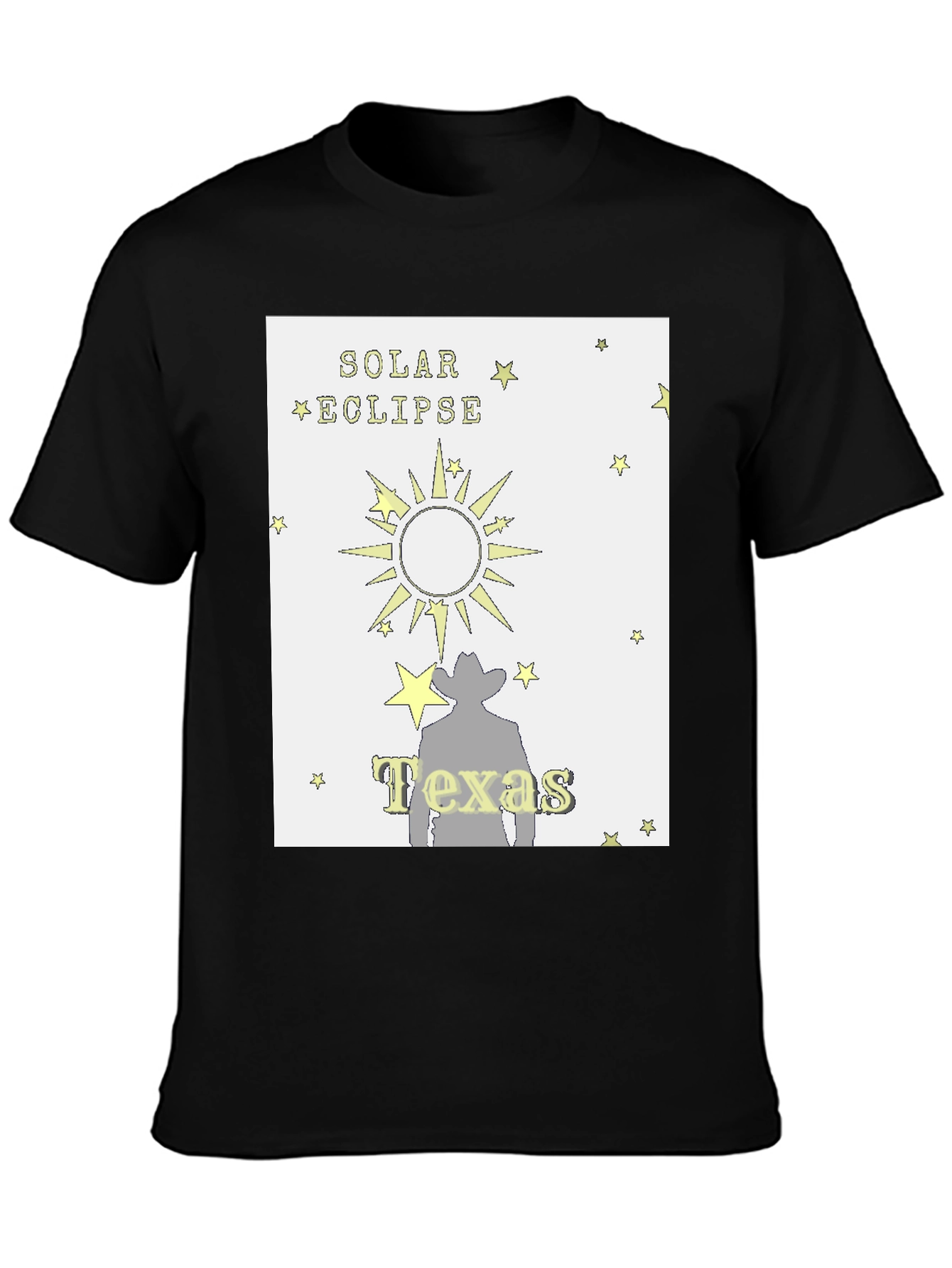 Solar Eclipse Texas Cowboy T-Shirt