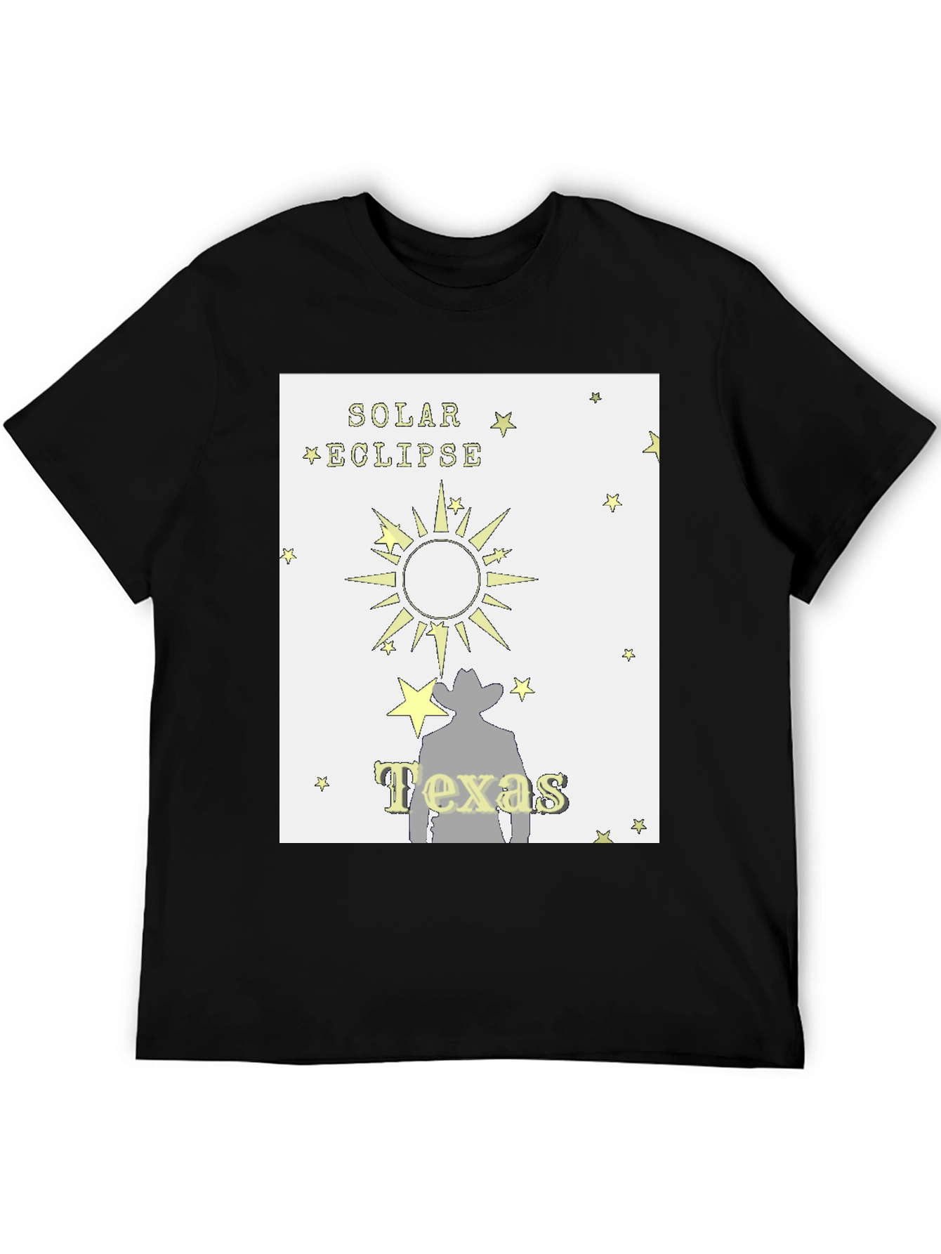 Solar Eclipse Texas Cowboy T-Shirt