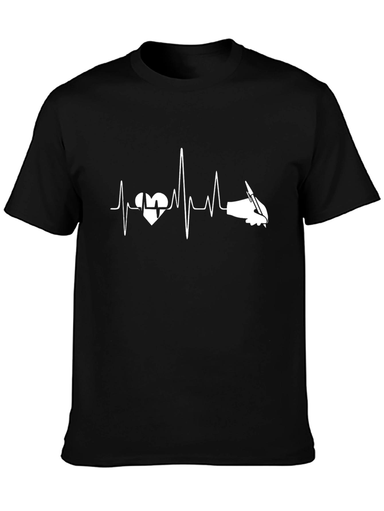 Heartbeat Writer T-Shirt - Black