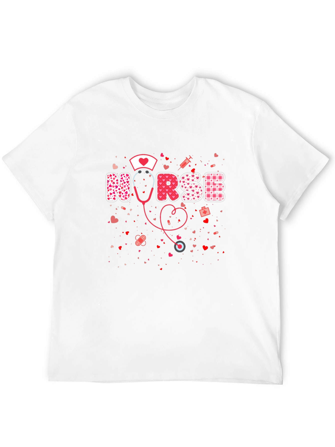 Nurse Valentines Day Heart T-Shirt