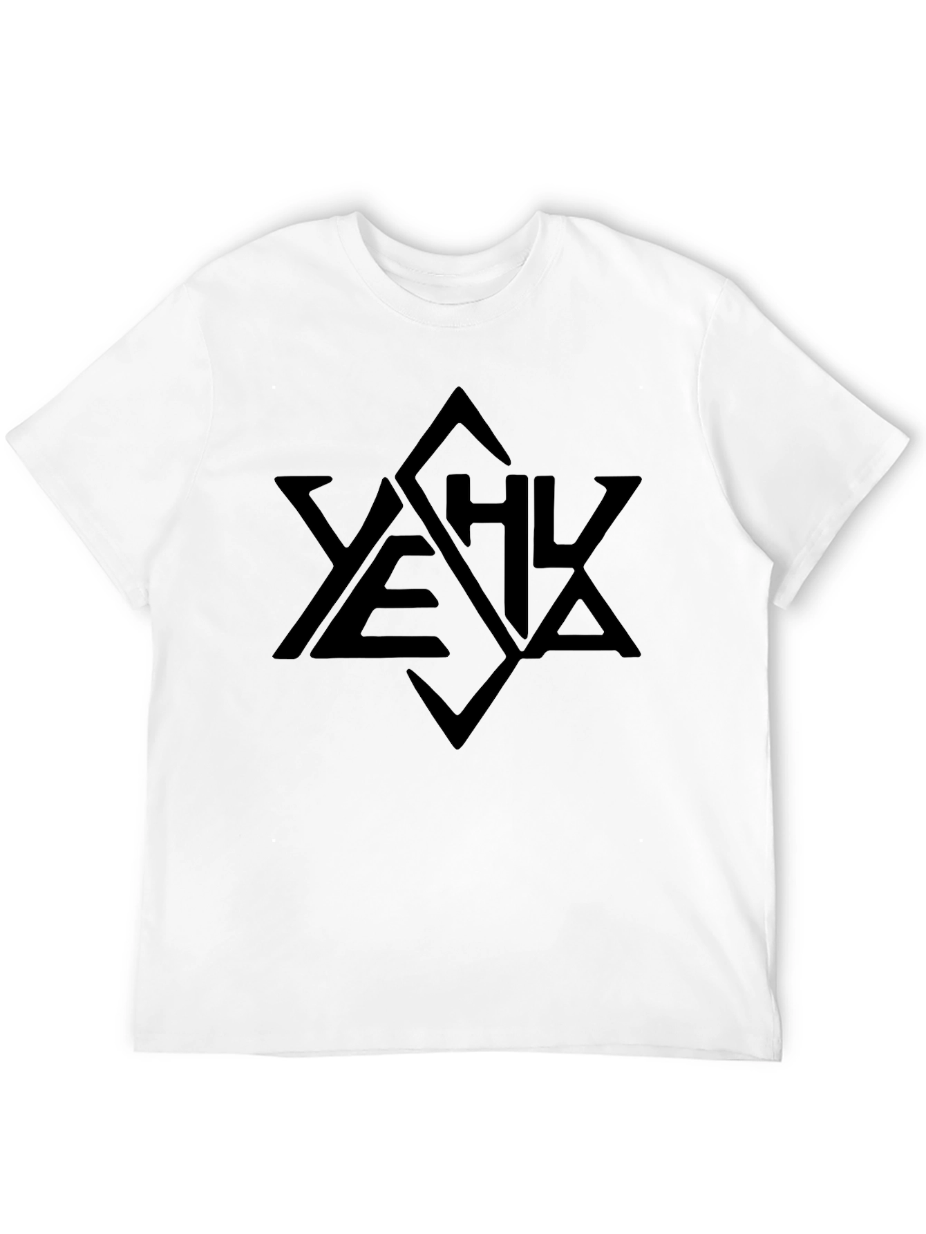 YHVA Star Graphic Black T-Shirt