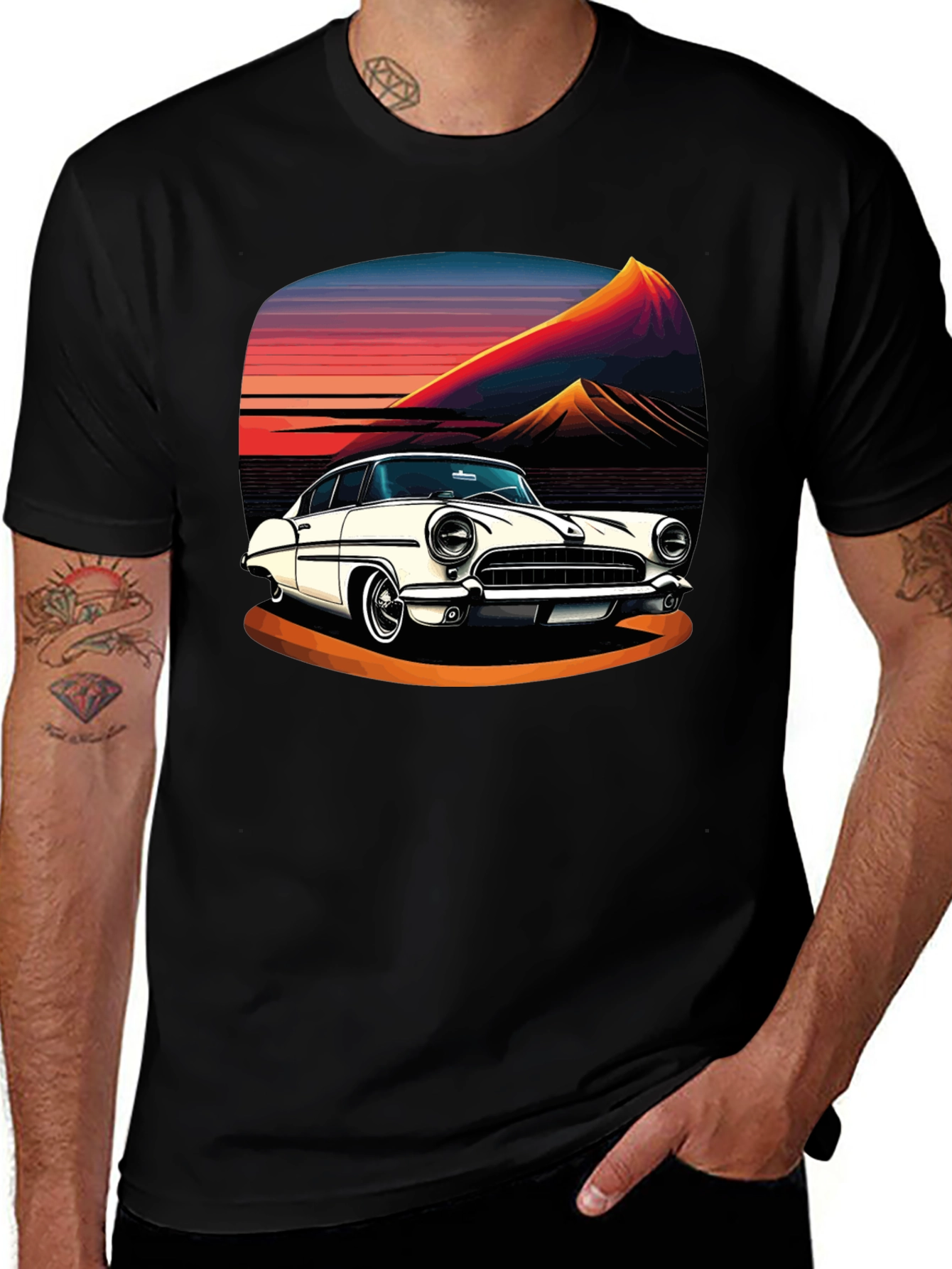 Retro Car Graphic Tee - Classic Ride Style