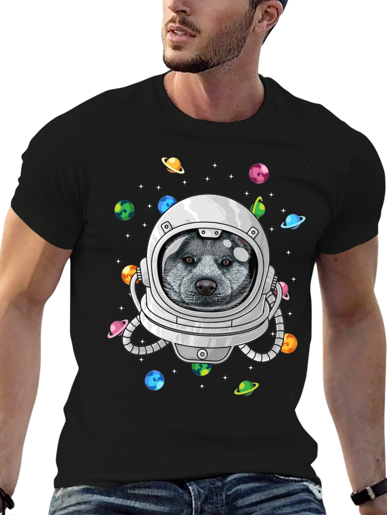 Astronaut Dog T-Shirt - Space Pup Tee