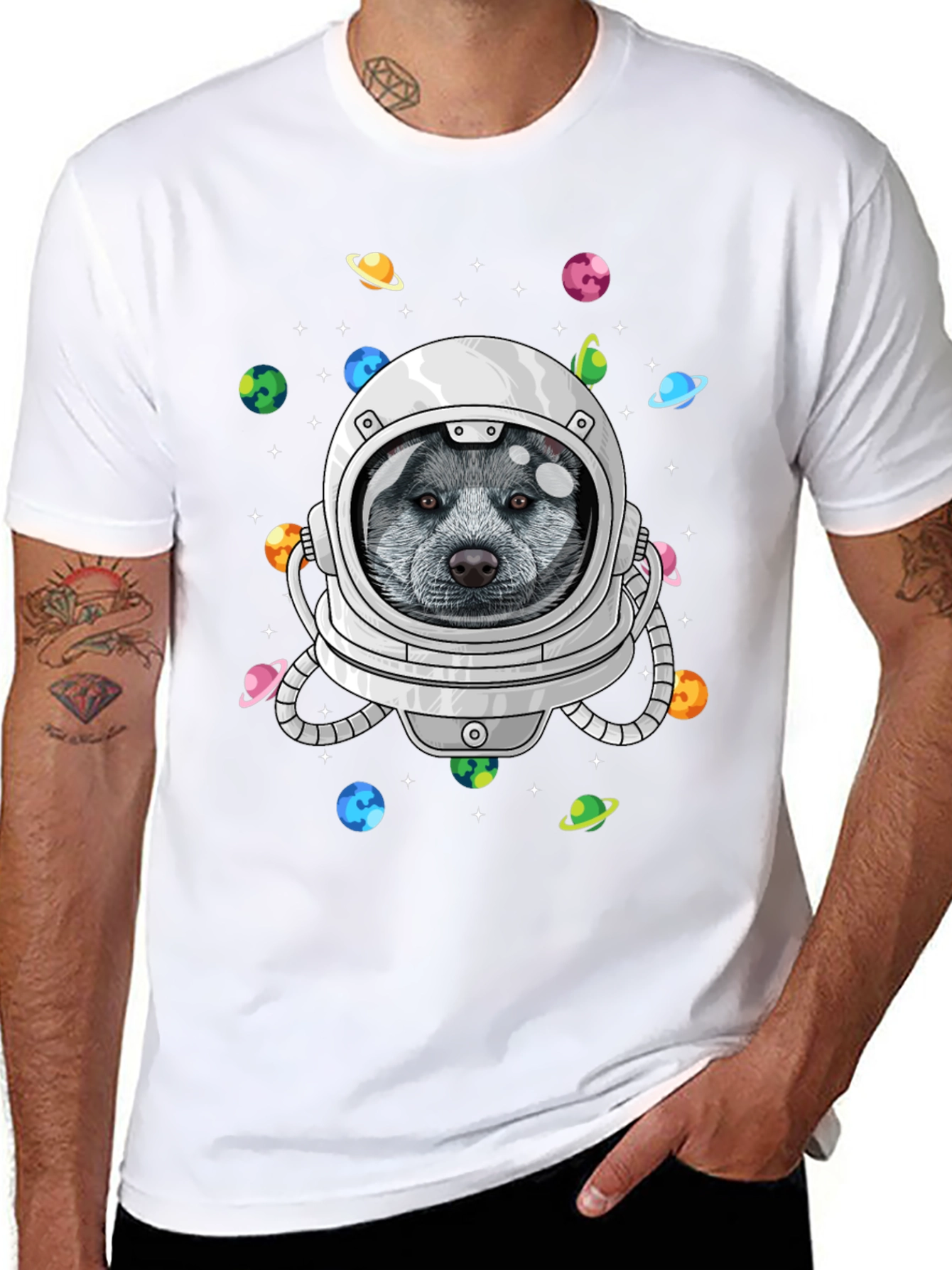 Astronaut Dog T-Shirt - Space Pup Tee