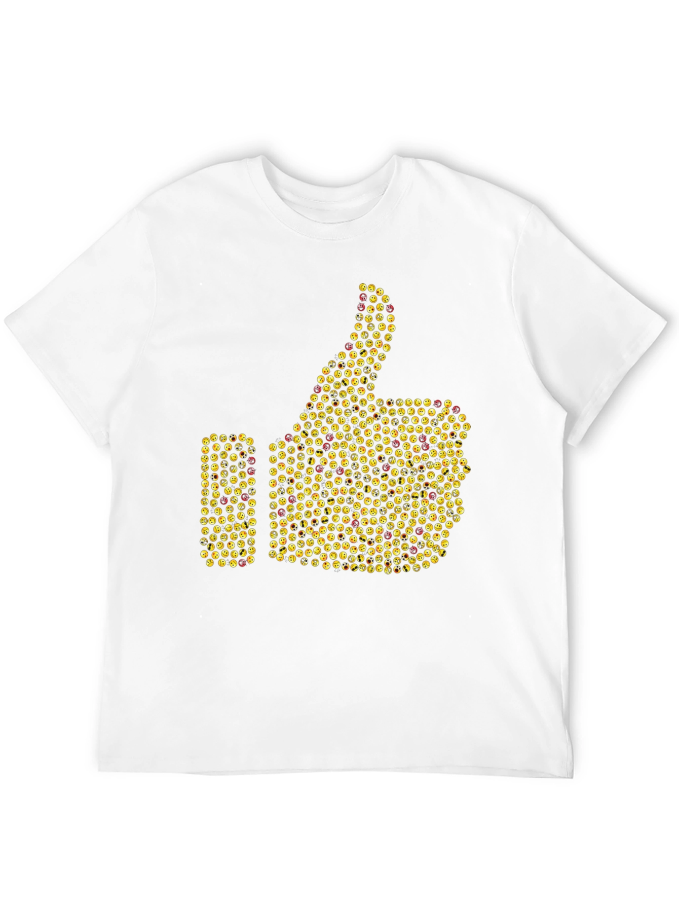 Emoji Thumbs Up Graphic T-Shirt - Black