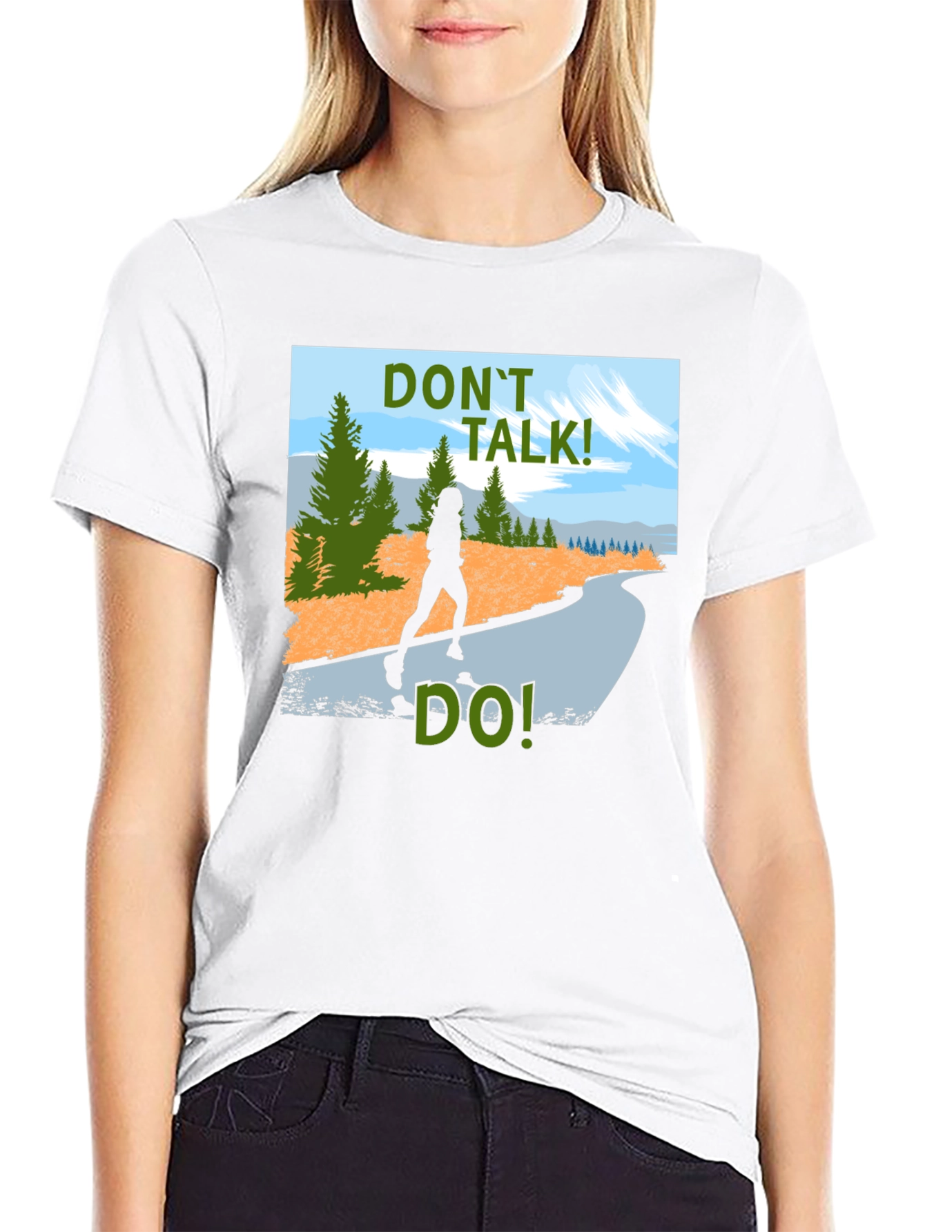 Dont Talk Do! Graphic Tee - Black