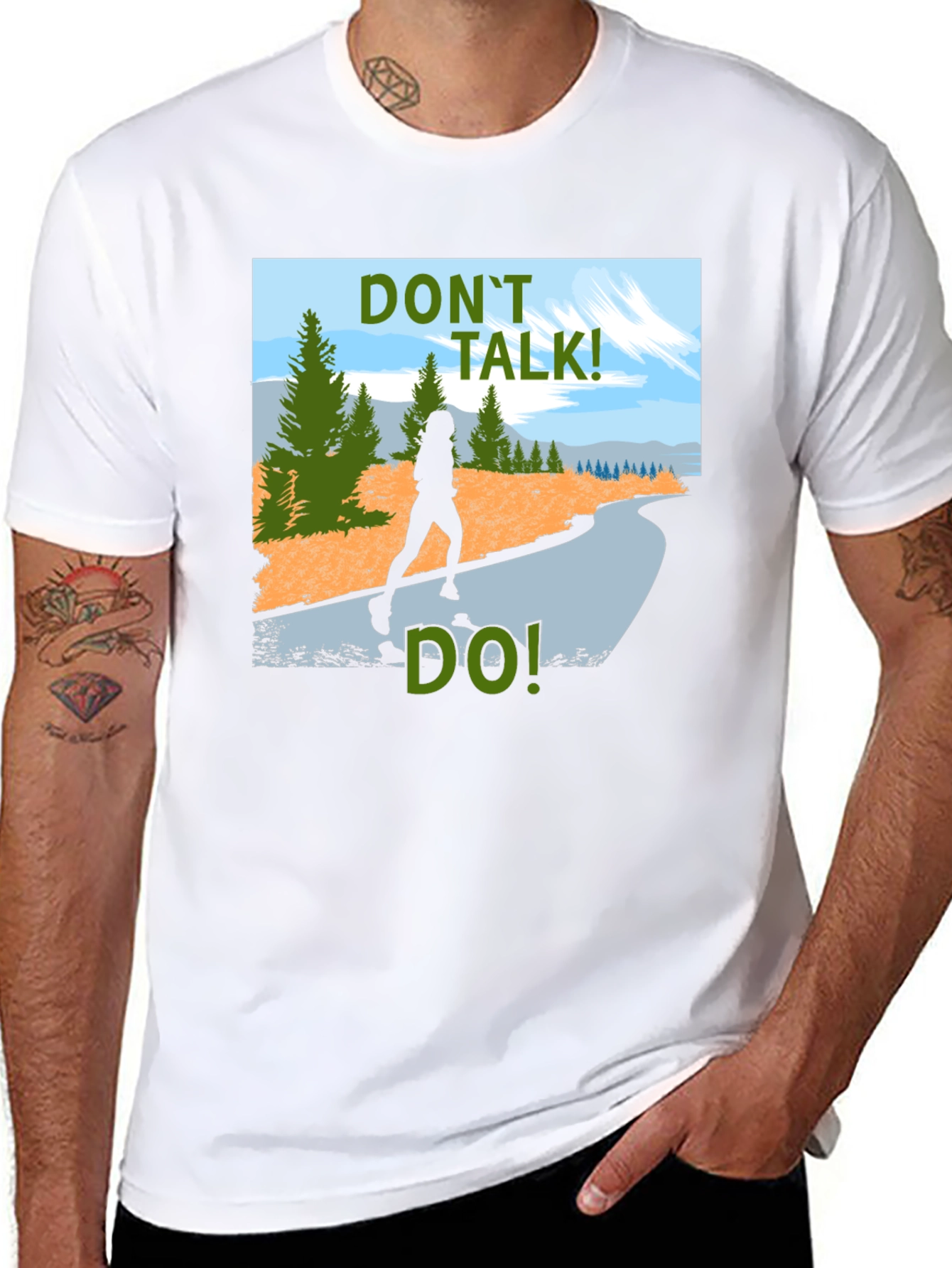 Dont Talk Do! Graphic Tee - Black