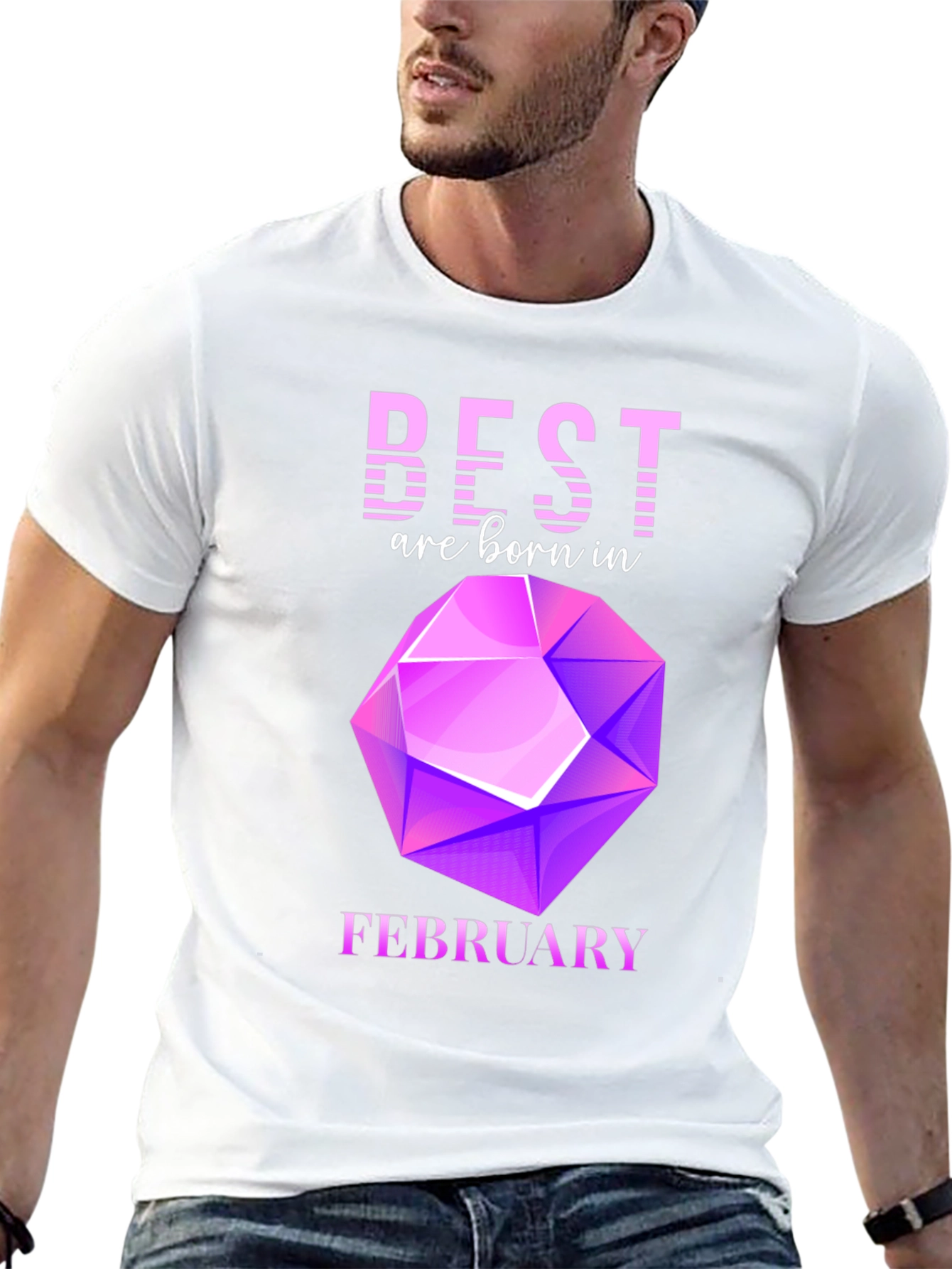 Best Are Born in February Gemstone T-Shirt