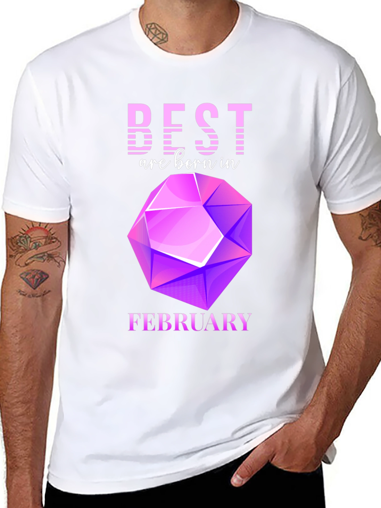 Best Are Born in February Gemstone T-Shirt