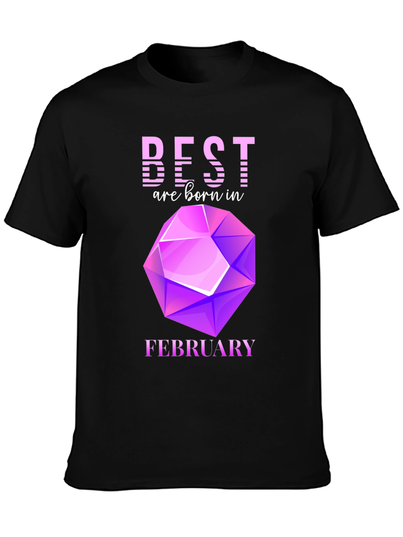 Best Are Born in February Gemstone T-Shirt