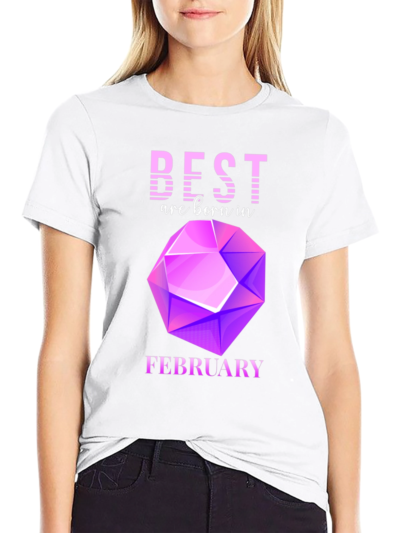 Best Are Born in February Gemstone T-Shirt