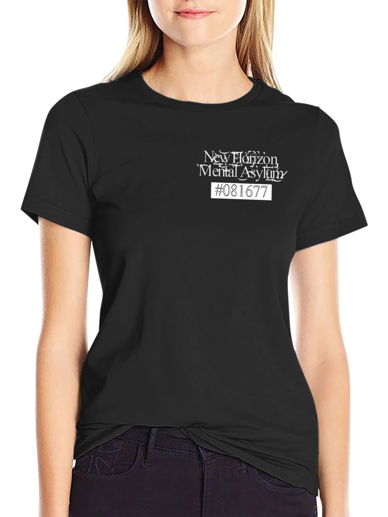 New Horizon Mental Asylum Graphic Tee - Black