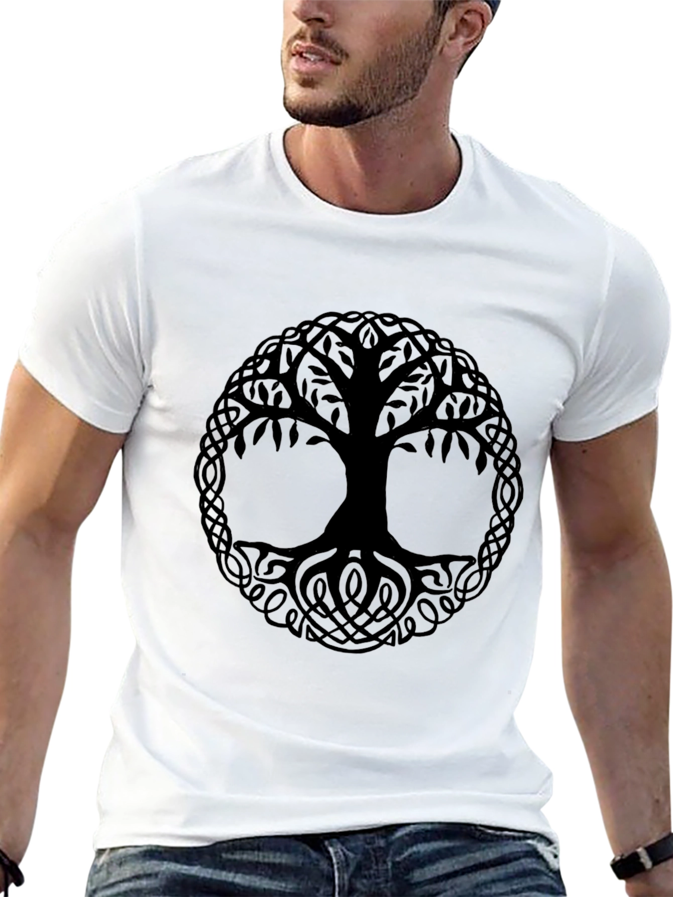Celtic Tree of Life Black T-Shirt