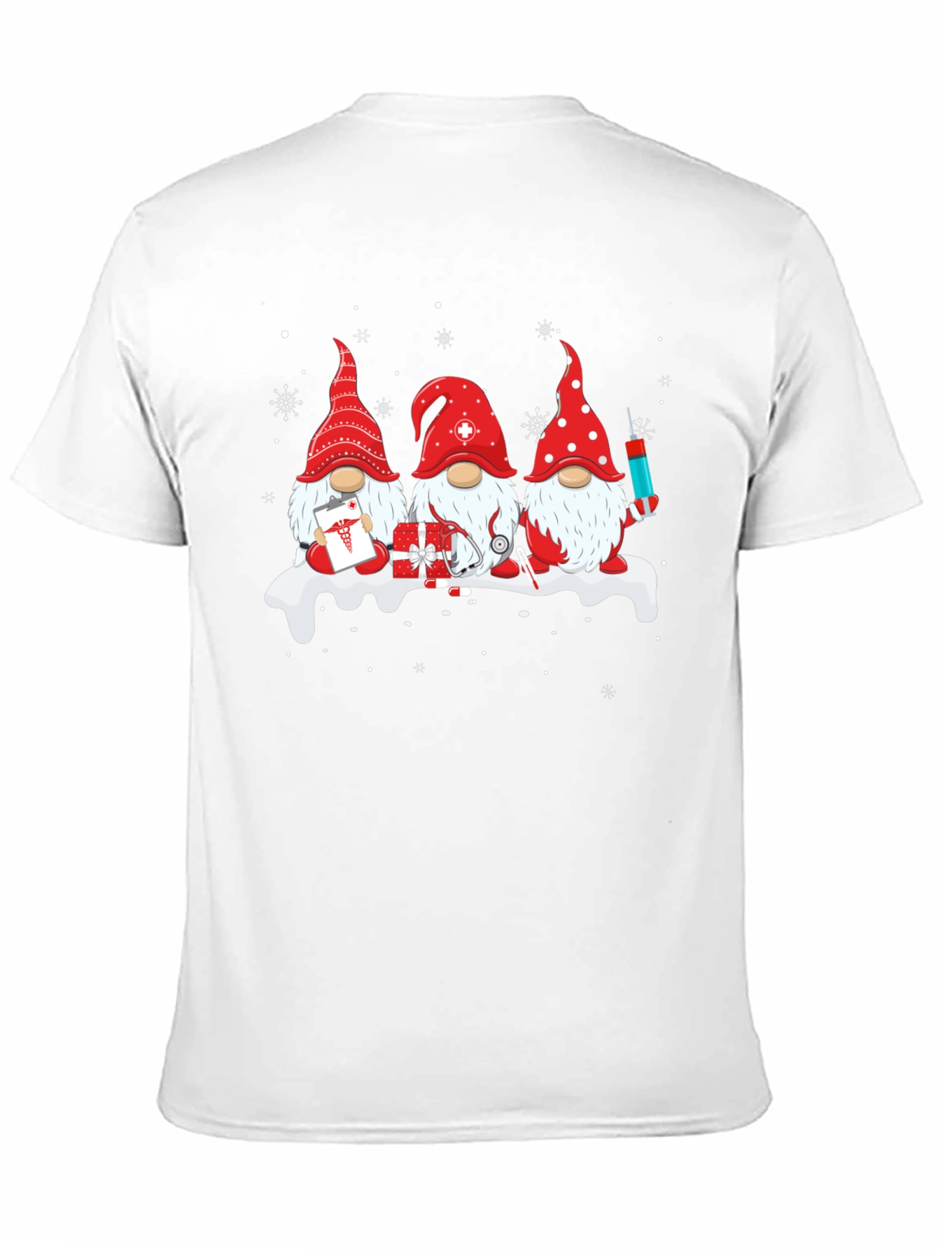 Festive Nurse Gnome T-Shirt