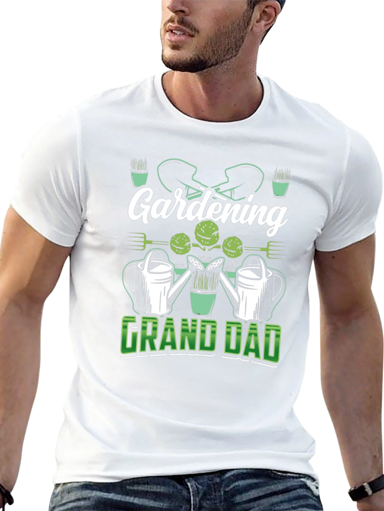 Gardening Grandad Black T-Shirt